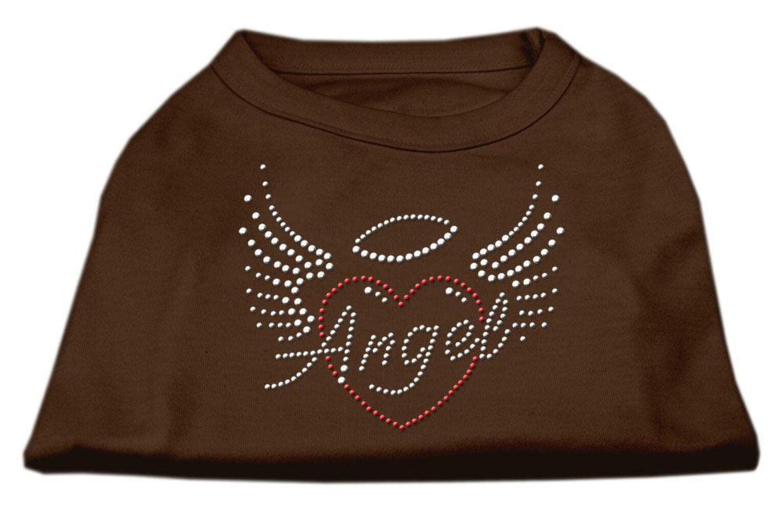 Mirage Pet Products Angel Heart Rhinestone Dog Shirt, 3X-Large, Purple