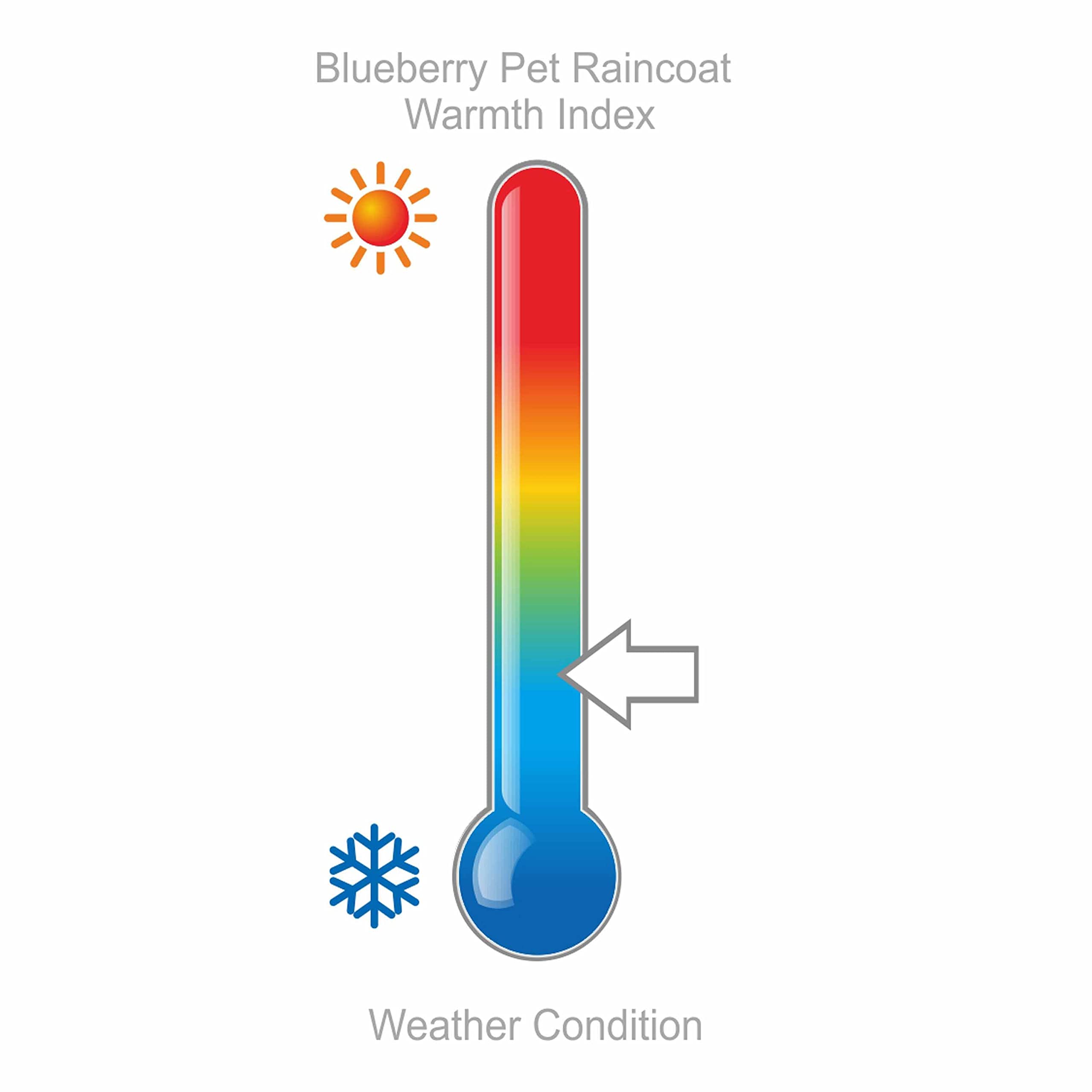 Blueberry Pet 12' Waterproof Dog Softshell Jacket, Hooded Raincoat And Windbreaker With Leash & Harness Hole, Dazzling Blue, Outdoor Rain Gear For Dogs