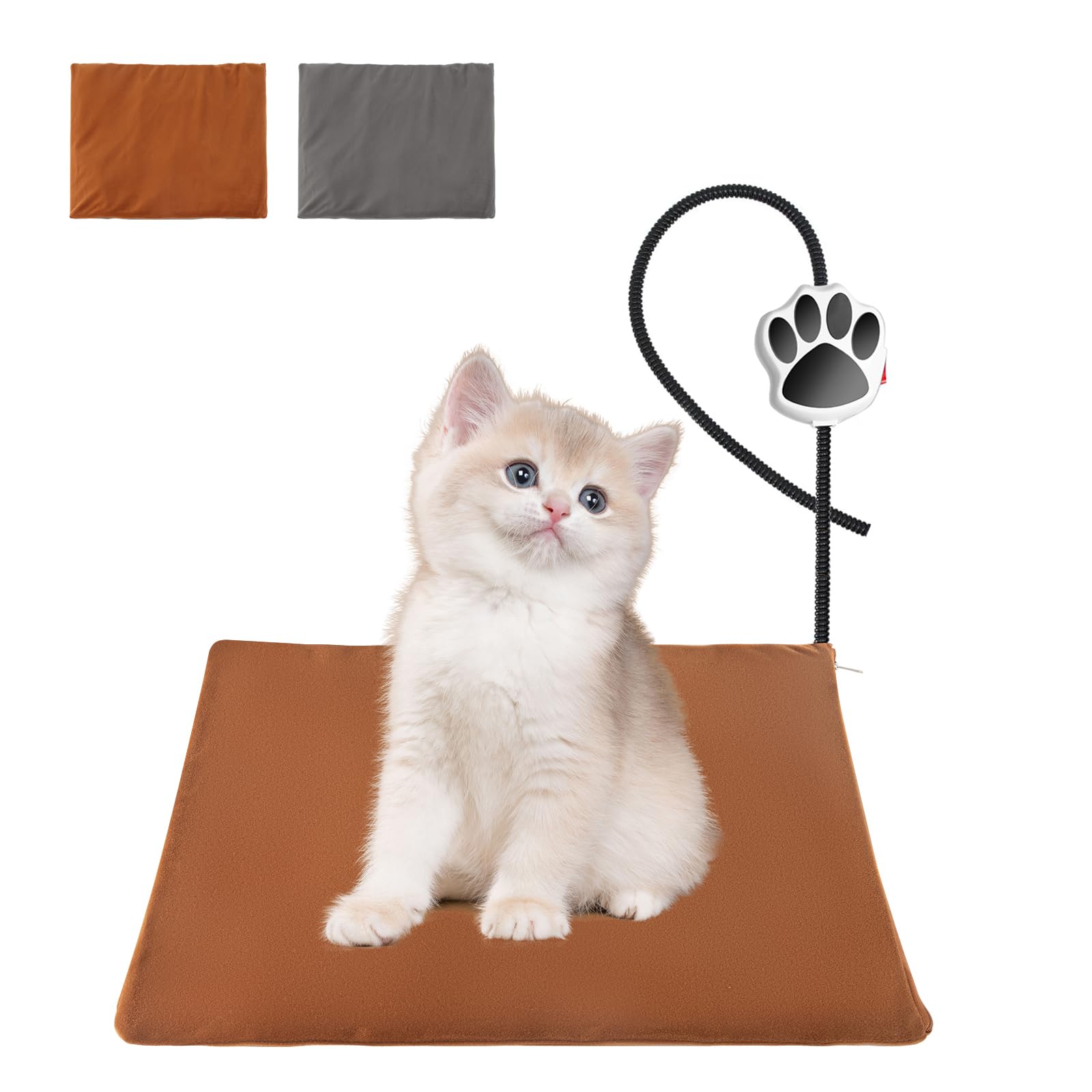Ruyyi Pet Heating Pad Electric Heating Pad for Dogs and Cats with Anti-Bite Steel Cord Waterproof Adjustable Dog Warm Bed Mat He