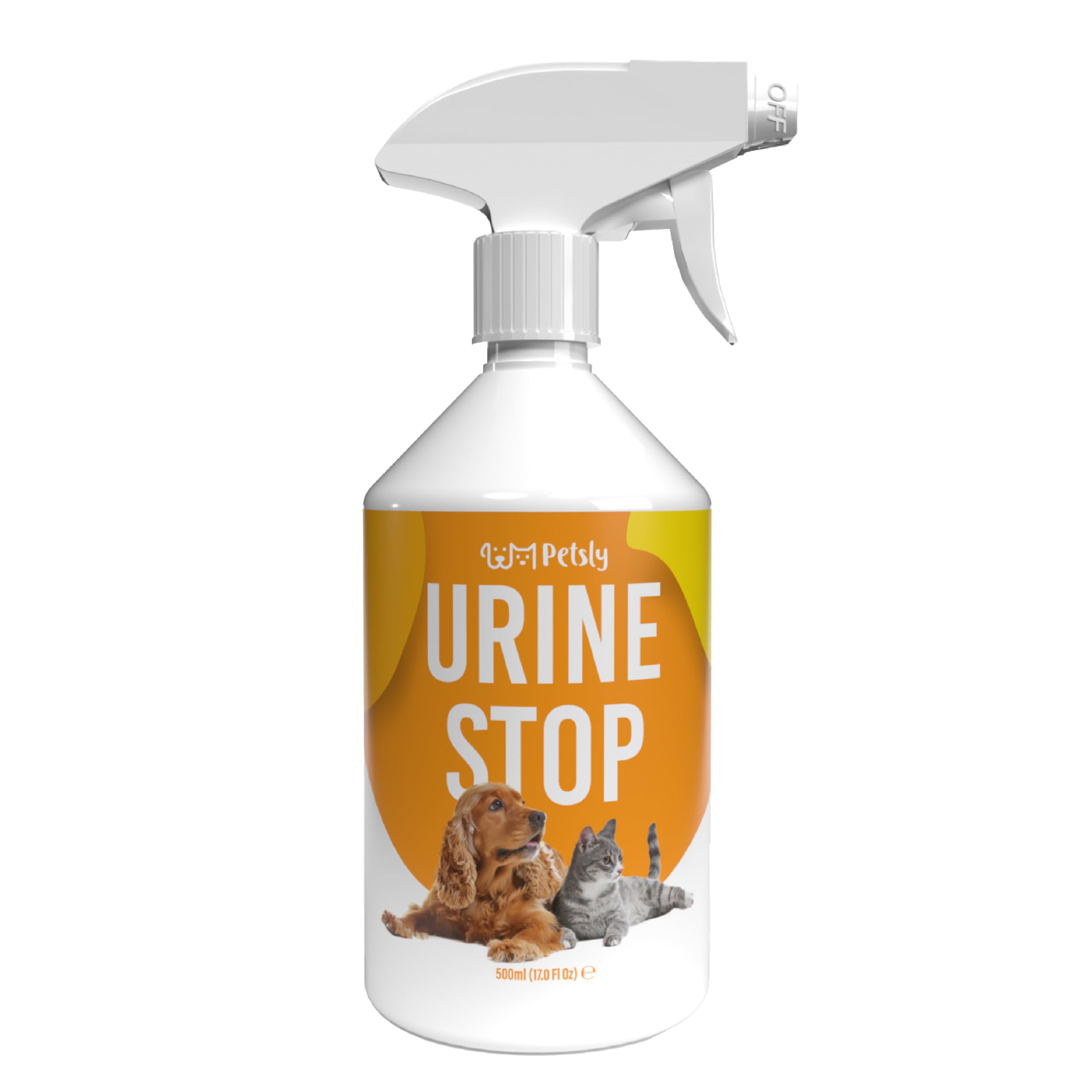 Petsly Anti Cat & Dog Urine Spray - 17 Fl Oz - No More Marking Spray for Dogs & Cats - Non-Staining Potty Training Spray for Dog