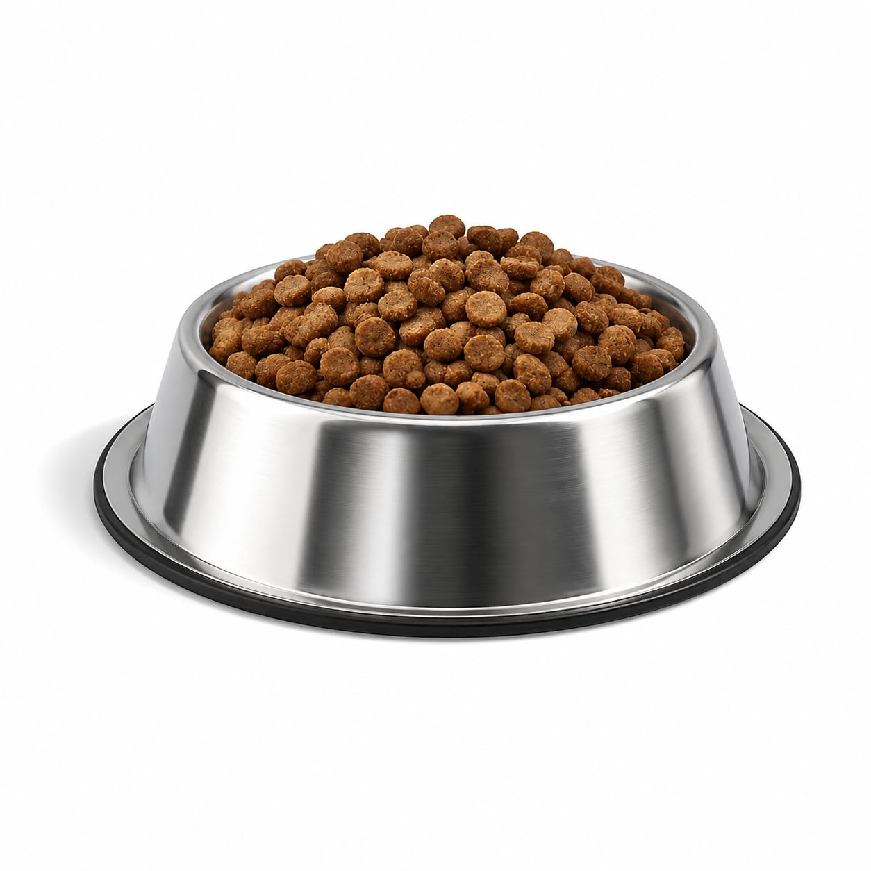 Zigly Lifestyle Stainless Steel Dog Feeding Bowl For Small Breeds | Heavy Duty Rust Resistant Pet Food & Water Bowl | NonSlip B