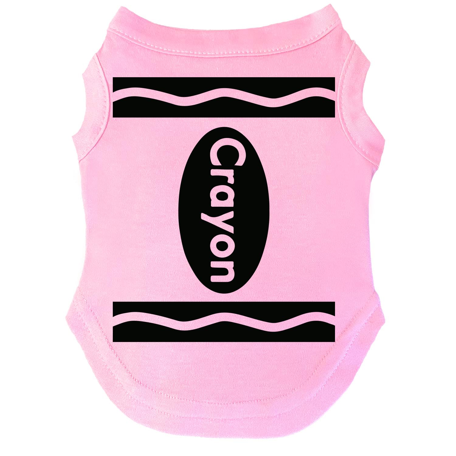 Crayon Costume Halloween Dog Tee Shirt Sizes For Puppies, Toys, And Large Breeds (Baby Pink, Large 410)