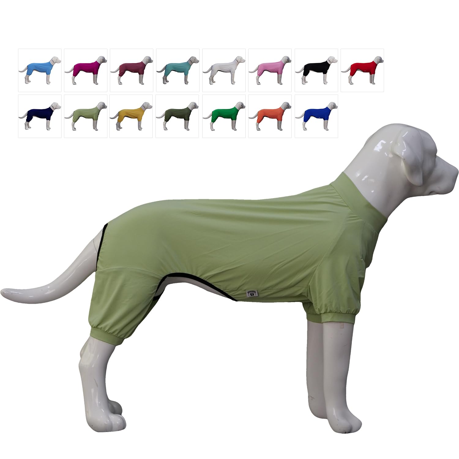 Lovelonglong Dog Jumpsuit With Uv Protection And Quick-Dry Fabric For Spring Summer Pet Pajamas Light Green L