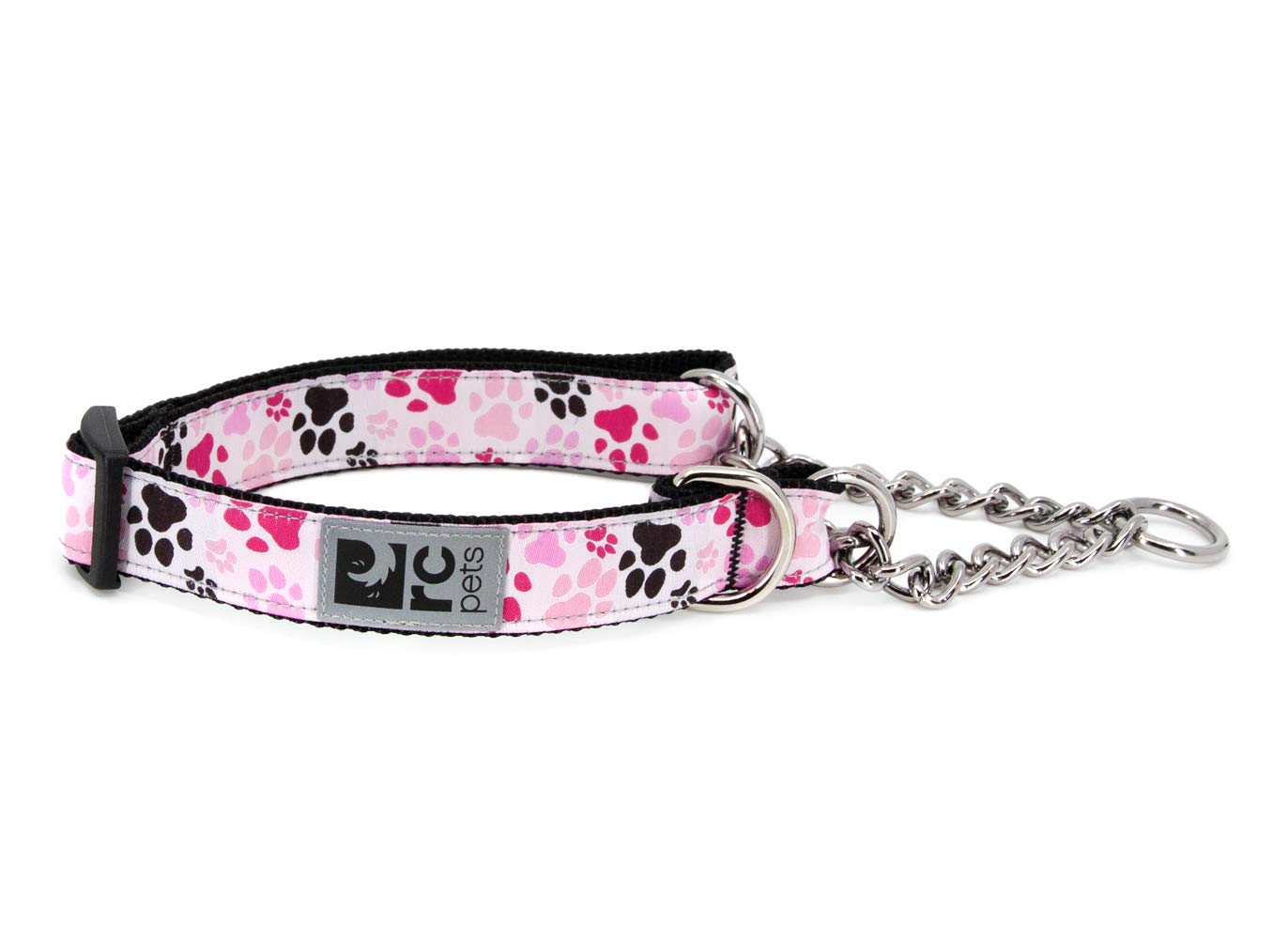 Rc Pets 1'' Martingale Training Collar, Medium, Pitter Patter Pink