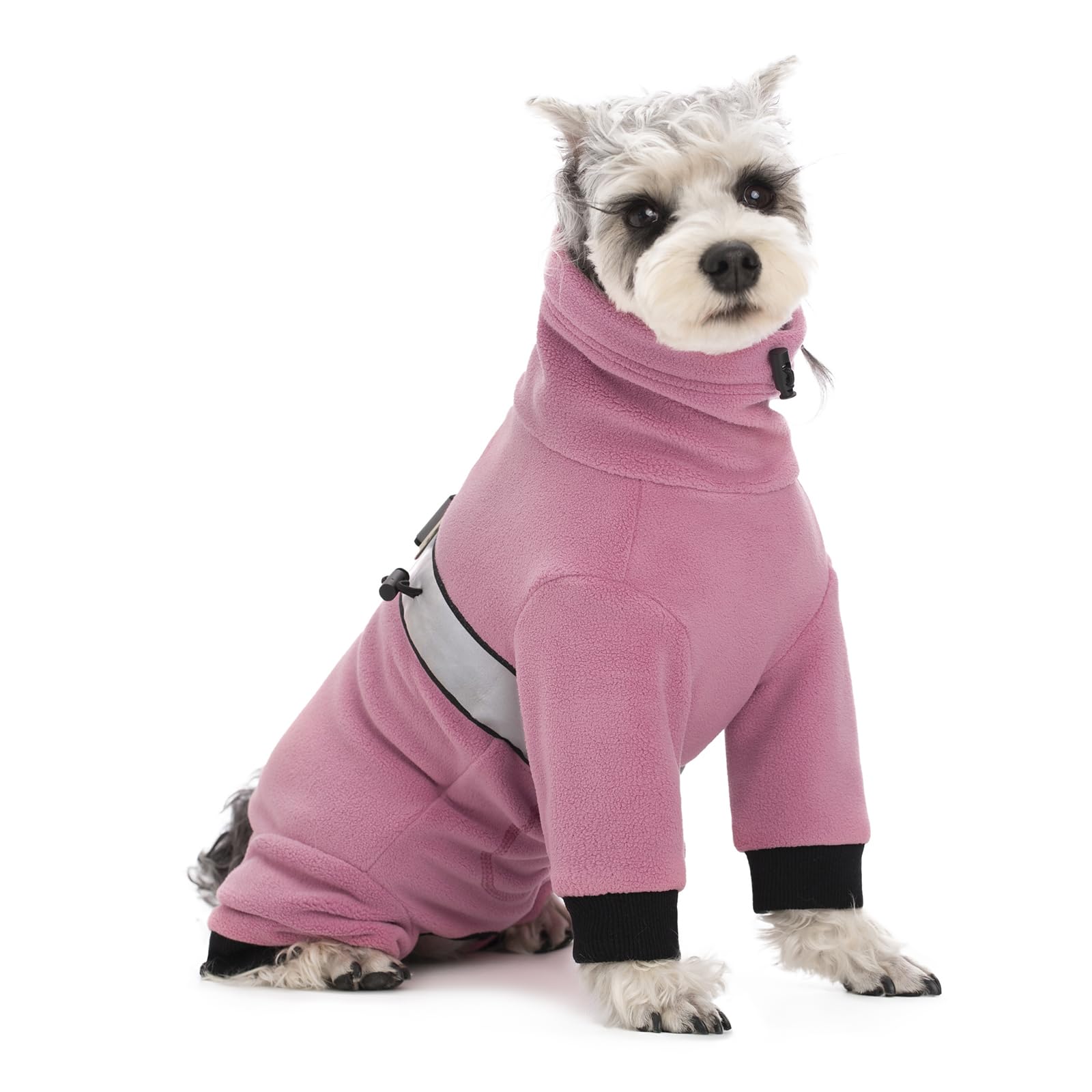 Polar Fleece Dog Pajamas Bodysuit - Small To Medium Dogs, Winter Jacket & Sweater For Small Dogs, Four-Legged Warm Clothes