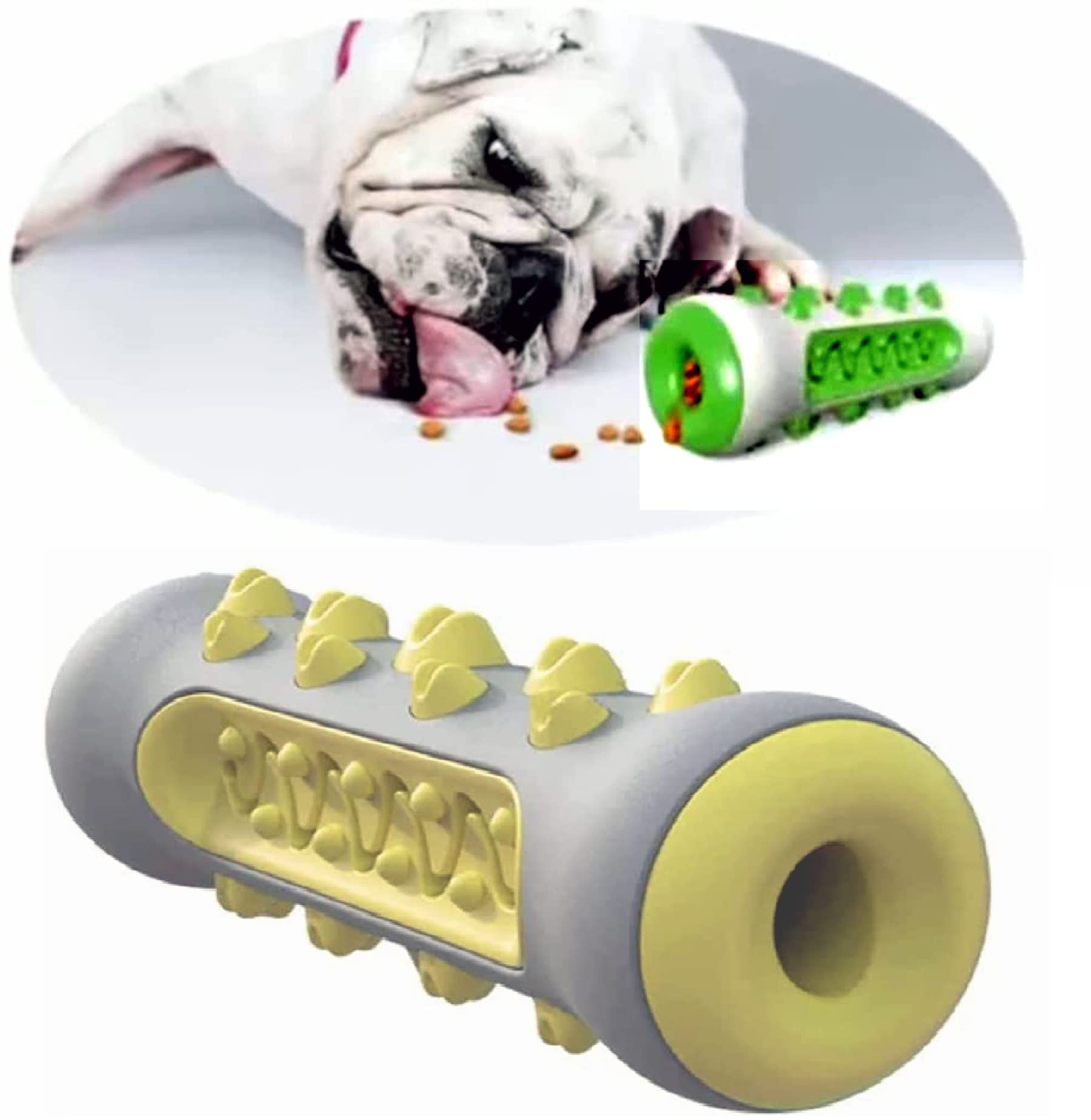 Pups&Pets Dog Chewable Puppy Teething Toys Dog Dental Care Toothbrush Sawtooth Shape Dog Teeth Cleaning Toys (Multicolor)