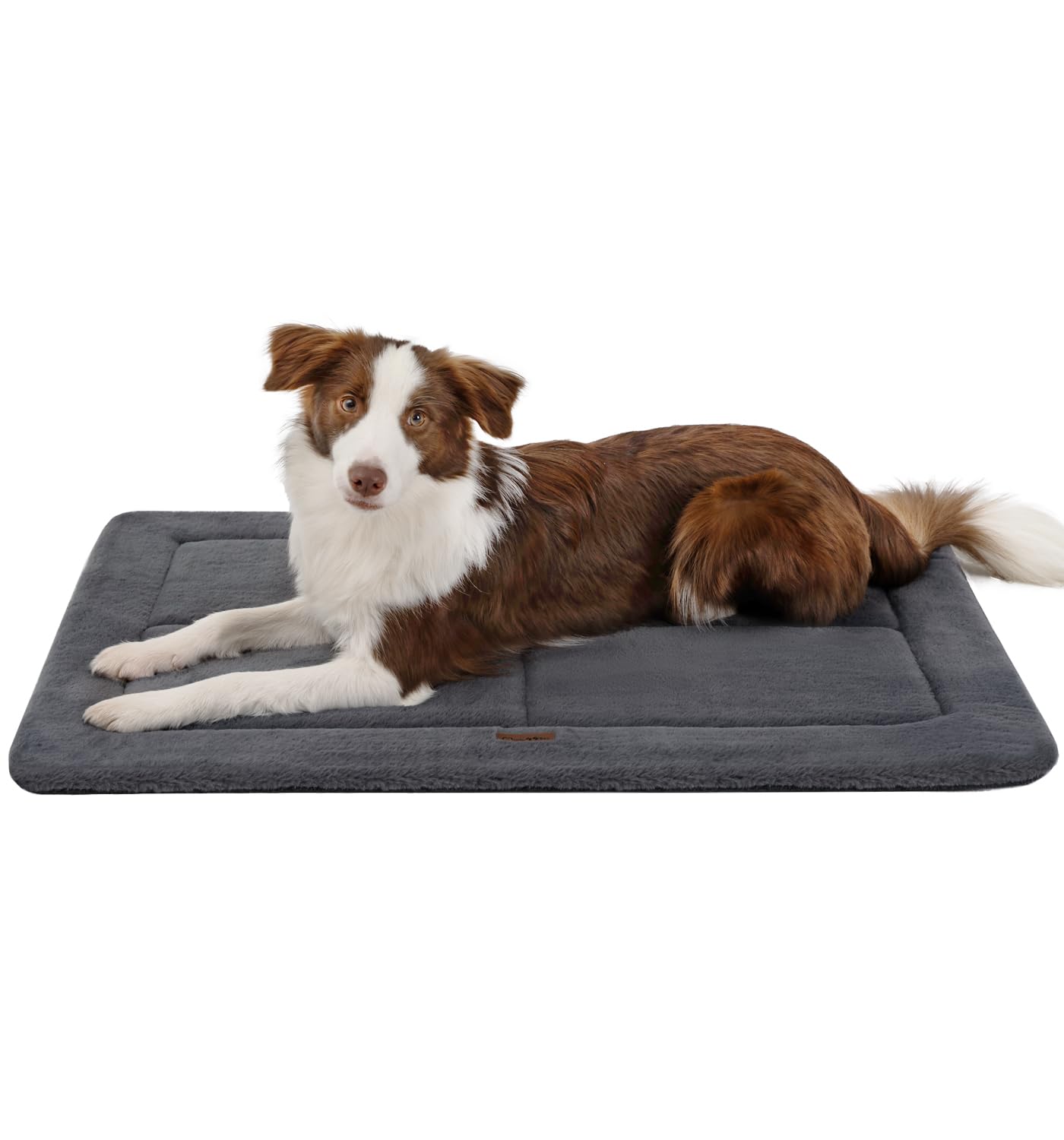 Made4Pets Dog Crate Pad Bed for Medium Large Dogs, Washable & Reversible, Anti-Slip Kennel Mat for Cozy Sleeping, Soft Fluffy Do