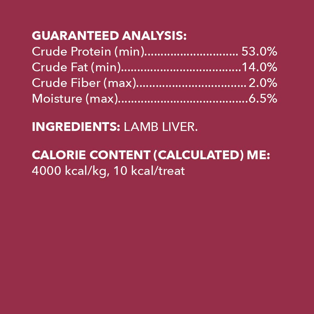 Amazon Brand - Wag Freeze-Dried Raw Single Ingredient Dog Treats, Lamb Liver, High Protein, Healthy Training Treats or Meal Topp