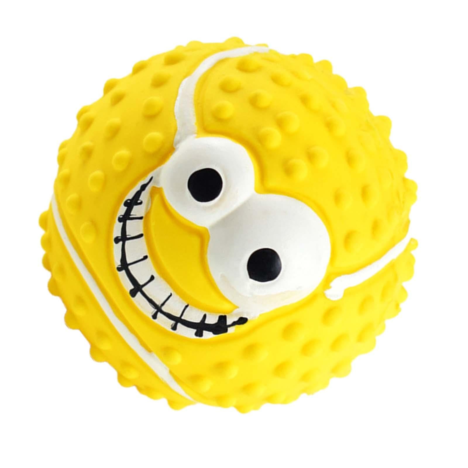 Myaddiction Dog Toy Ball Pet Interactive Chewing Chew Toy For Cats Kitty Relieve Boredom Yellow