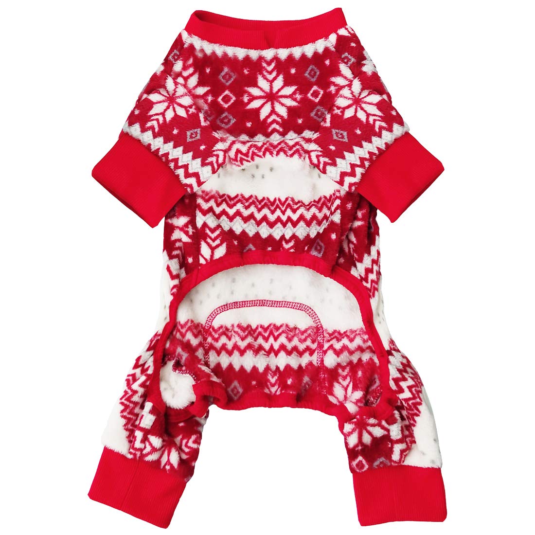 Kyeese New Year Dog Pajamas Snowflake Dogs Pjs For Medium Dogs Holiday Dog Onesie Pet Pajamas