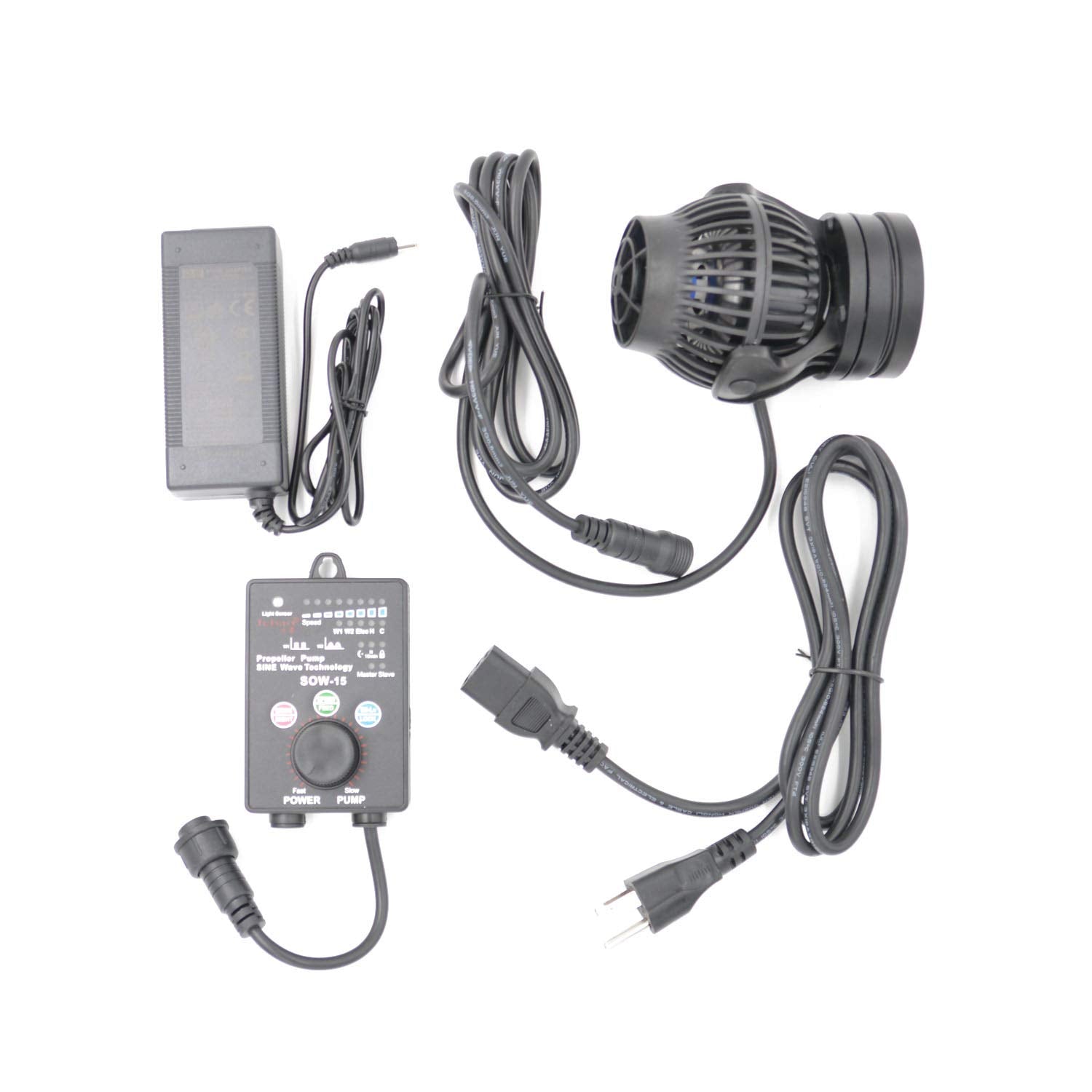 Jebao Sow Wave Maker Flow Pump With Controller For Marine Reef Aquarium (Sow-15)