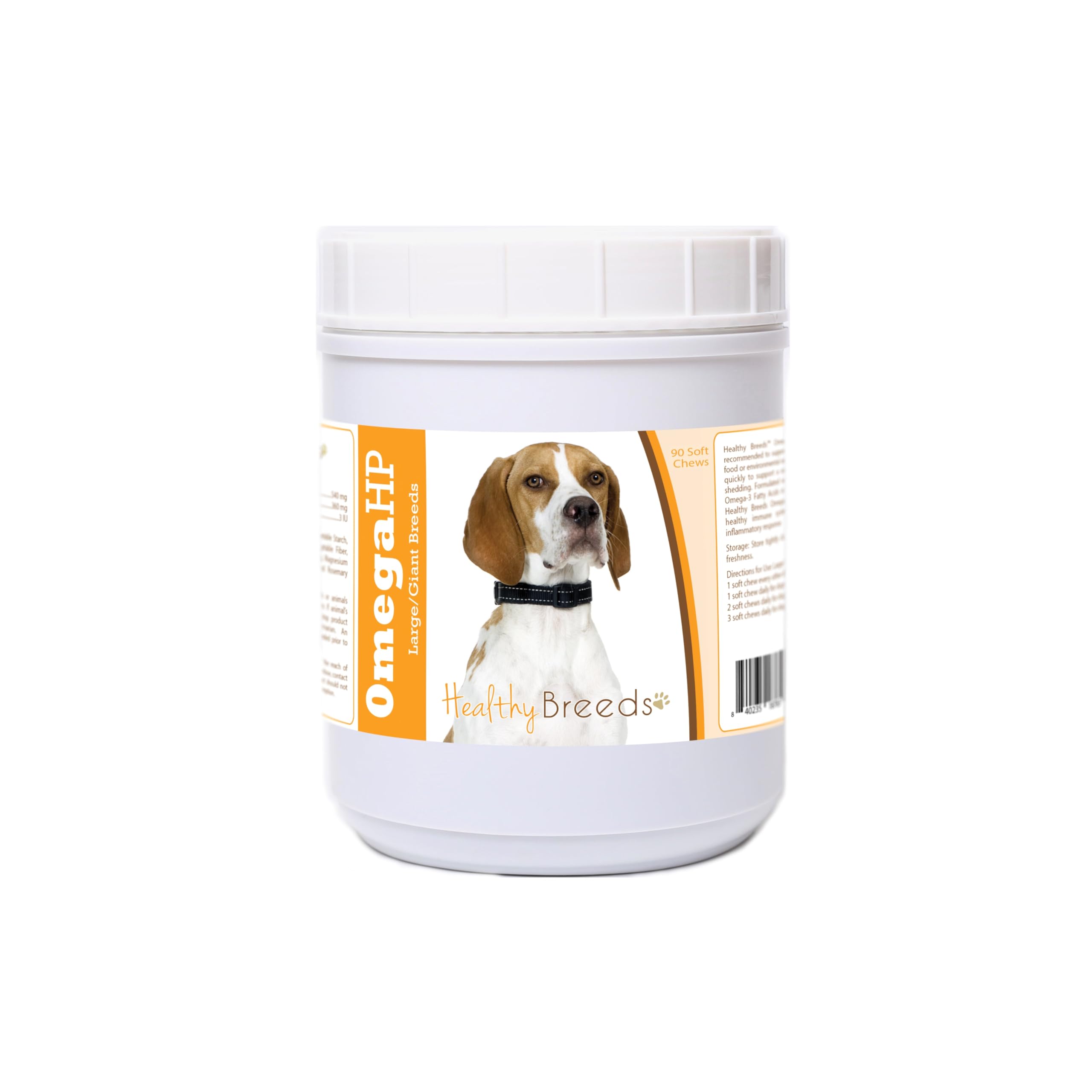 Healthy Breeds English Pointer Omega HP Fatty Acid Skin and Coat Support Soft Chews 90 Count