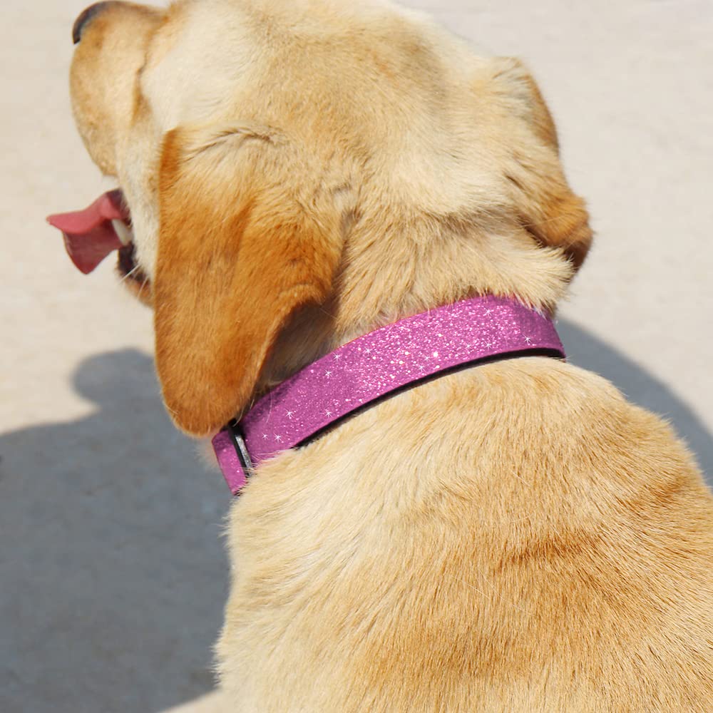 Tdtok Glitter Dog Collar, Comfy And Durable Bling Pet Collar For Small Medium Large Dogs With Eco-Friendly Plastic Buckle And Ad