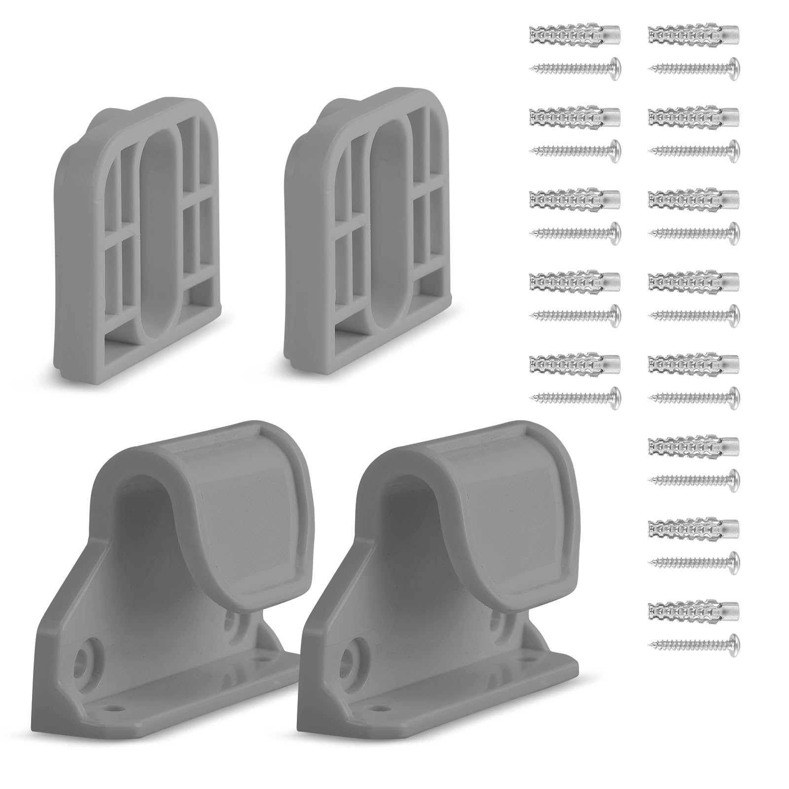 Retractable Baby Gate Replacement Parts, 55 W x 33 H Retractable Baby Gate Extensions (Including 2 x Latches + 2 x Brackets + 1 
