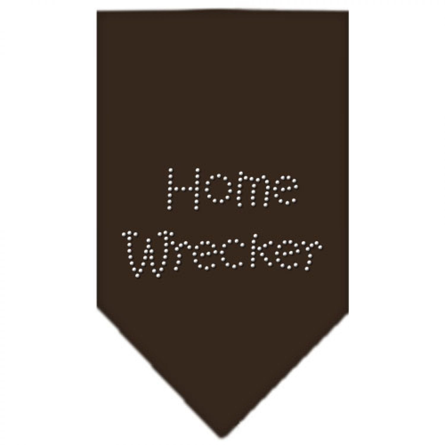 Mirage Pet Products Home Wrecker Rhinestone Bandana, Small, Cocoa