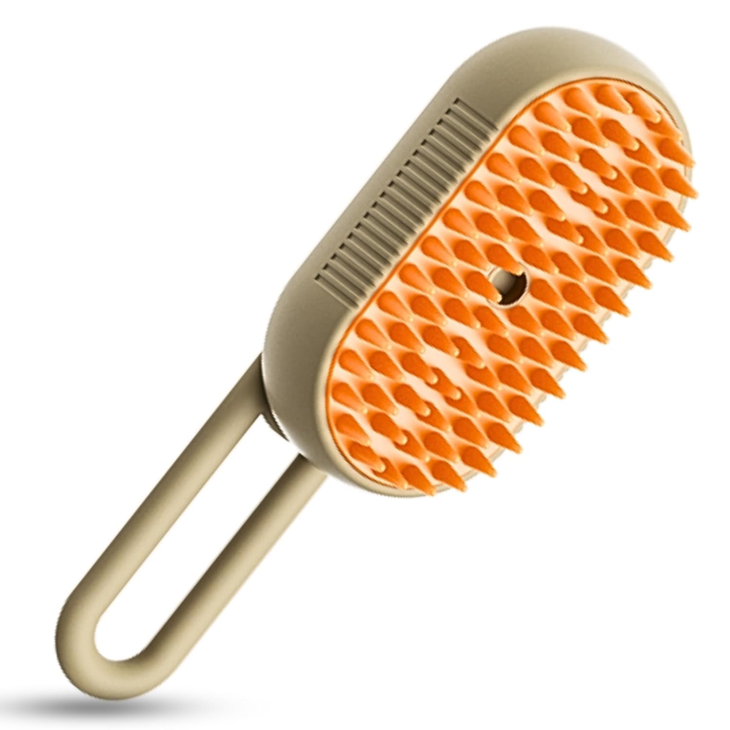Psk Pet Mart 3 In 1 Steamy Cat Brush, Pet Hair Removal Brush For Cats, Usb Rechargeable Soft Rubber Cat Bathing Massaging Brush 