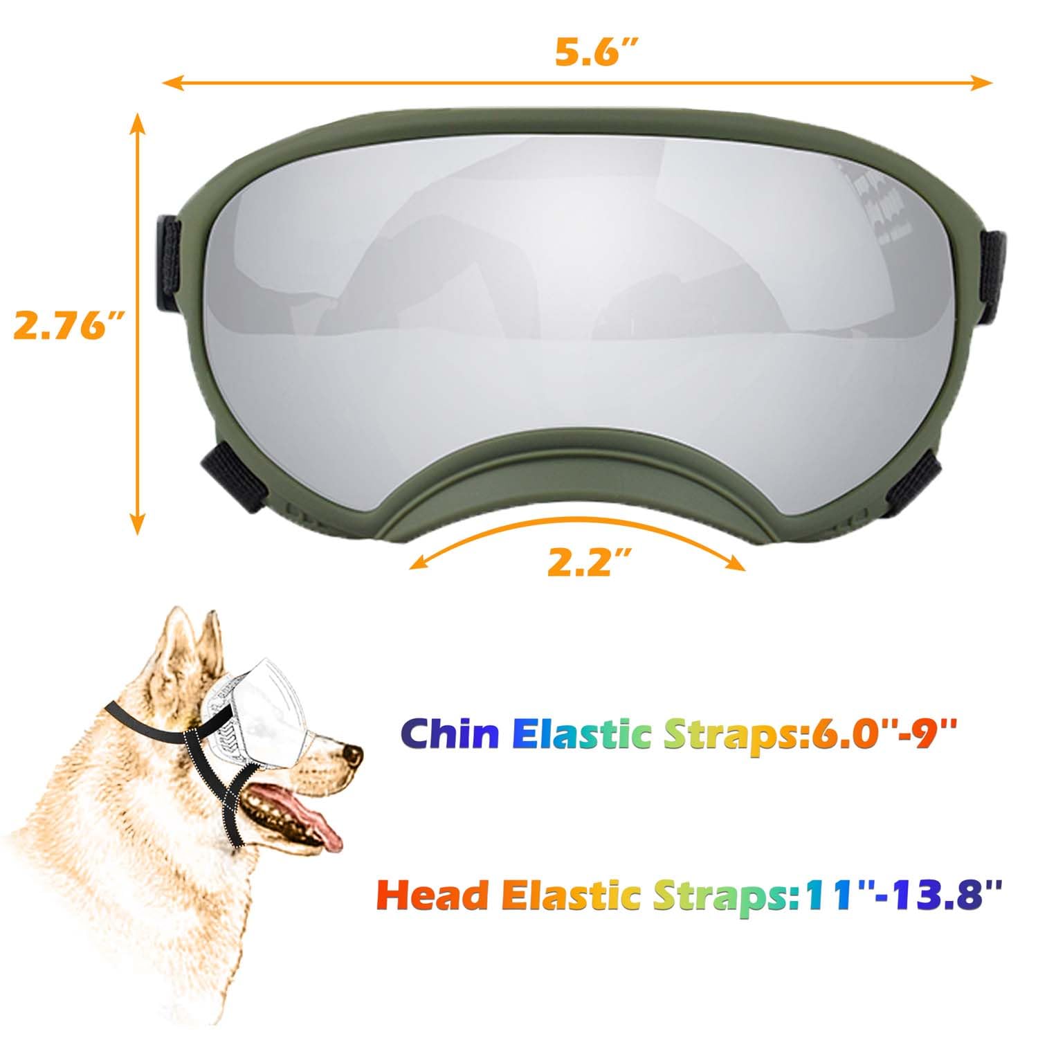 Nicerinc Pet Small Dog Sunglasses With Adjustable Strap Uv Protection, Winproof Dog Puppy Sunglasses, Suitable For Small Dog Pet