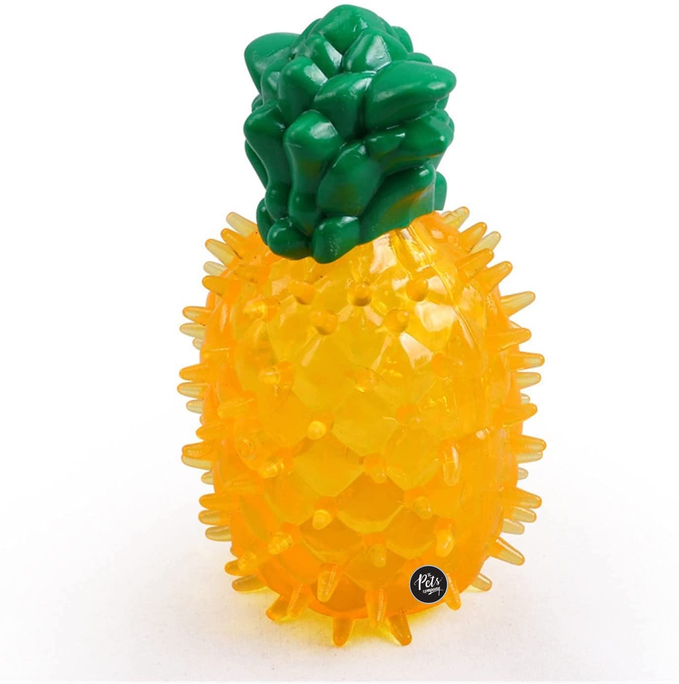 The Pets Company Puppy Chew Toy, Squeaky Dog Toy, Pineapple