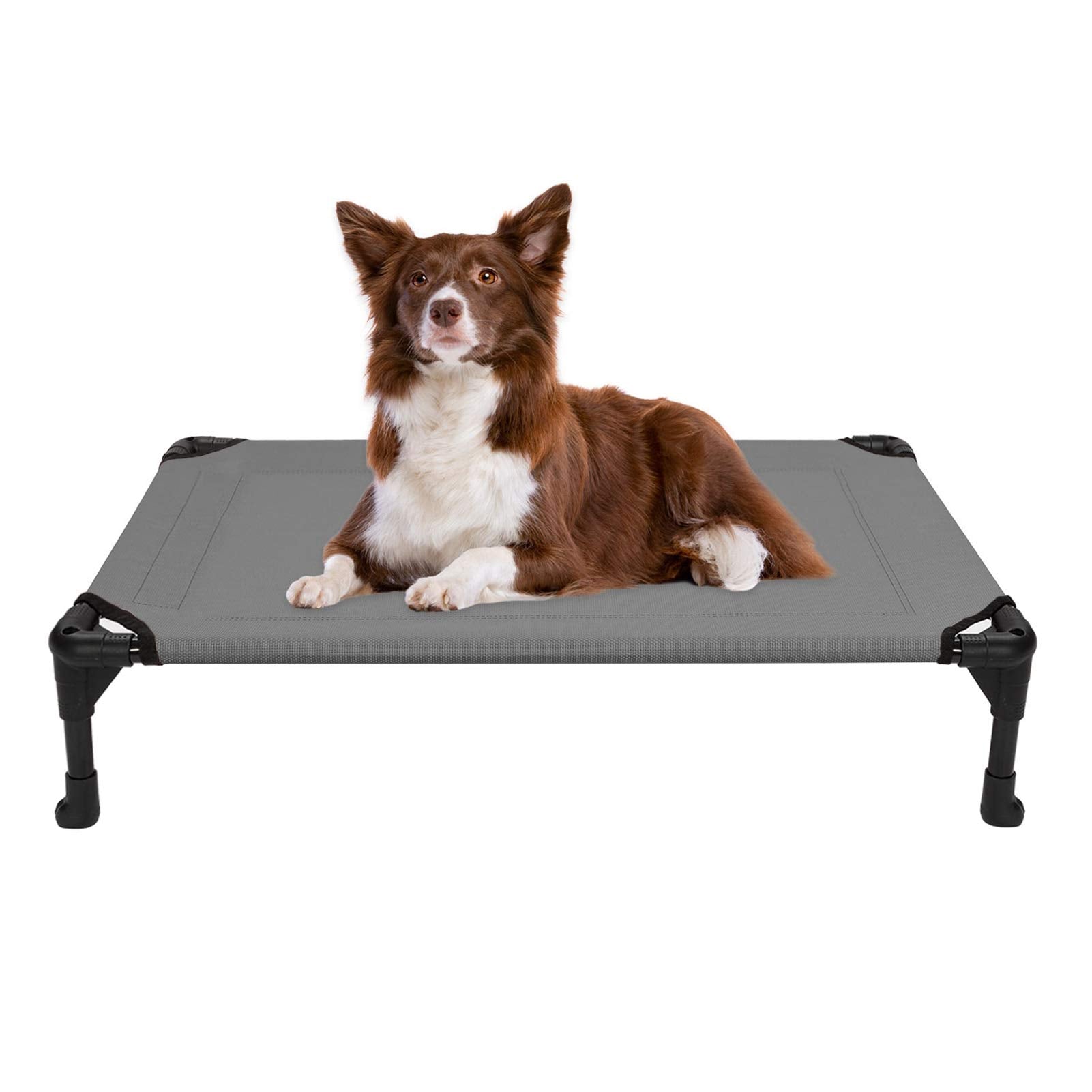 Veehoo Cooling Elevated Dog Bed, Portable Raised Pet Cot With Washable & Breathable Mesh, No-Slip Feet Durable Dog Cots Bed For 