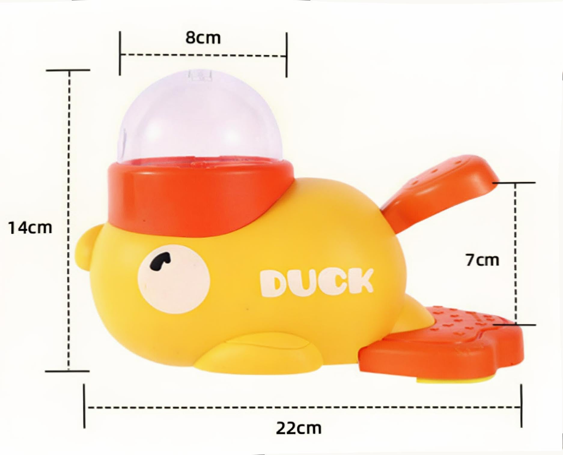 Tasmegol Dog Treat Dispenser Toy 2-in-1 Duck-Shaped Interactive Dog Food Slow Feeder Puzzle Toy