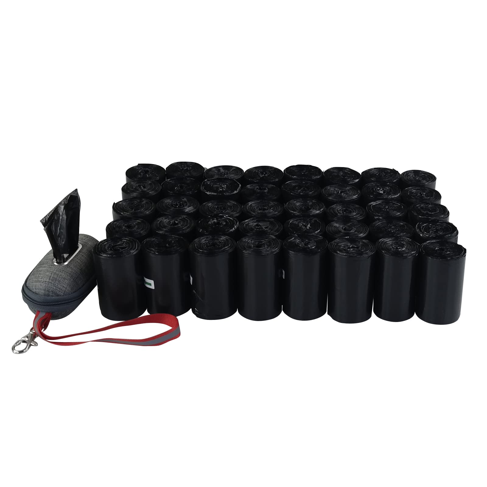 Ramddy 1400 Counts Dog Waste Bags With Dispenser, Dog Poop Bags 40 Rolls, Black