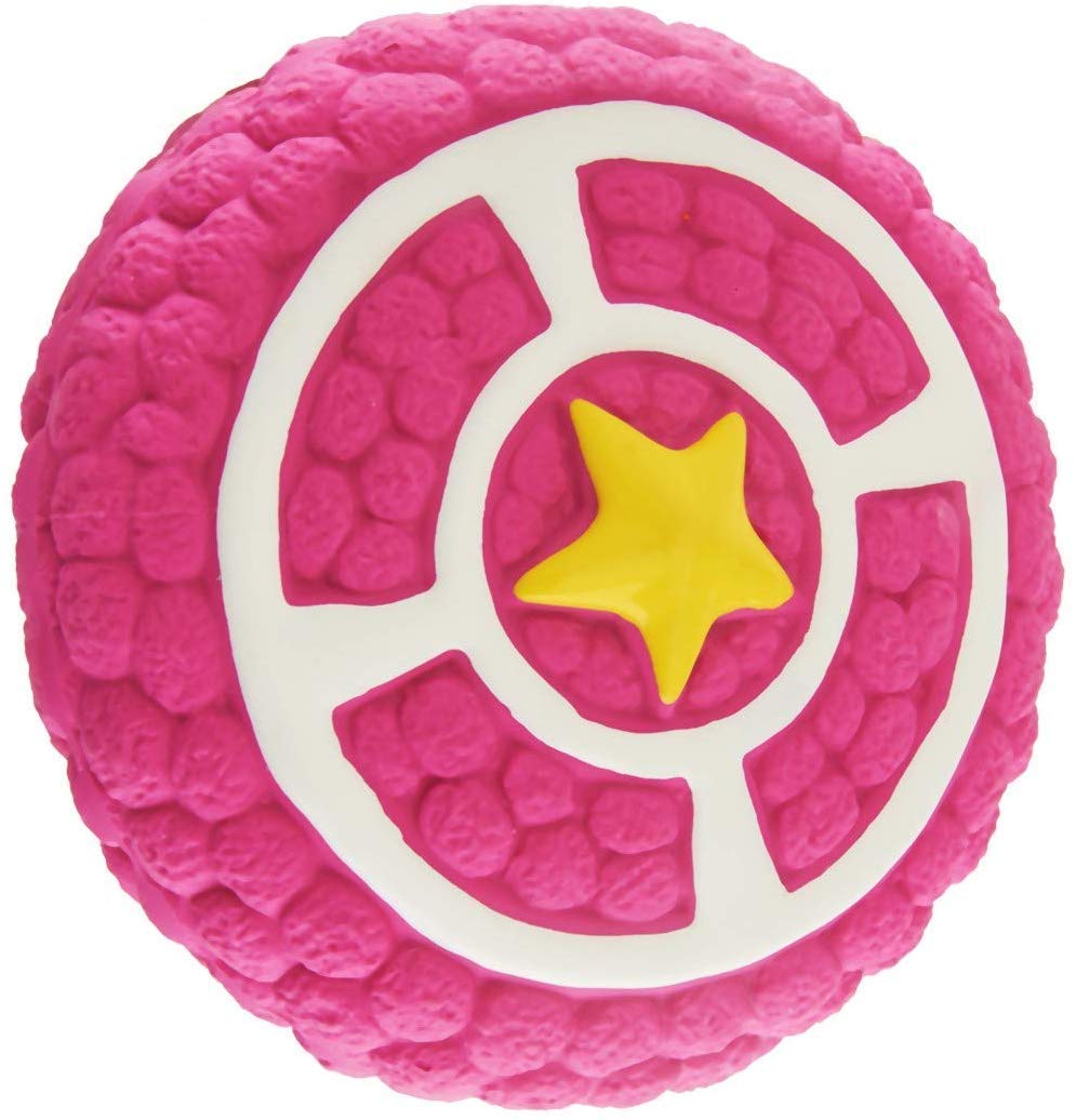 EETOYS Petlicious and More Dog Latex Squeaky Pie Toy (Medium)