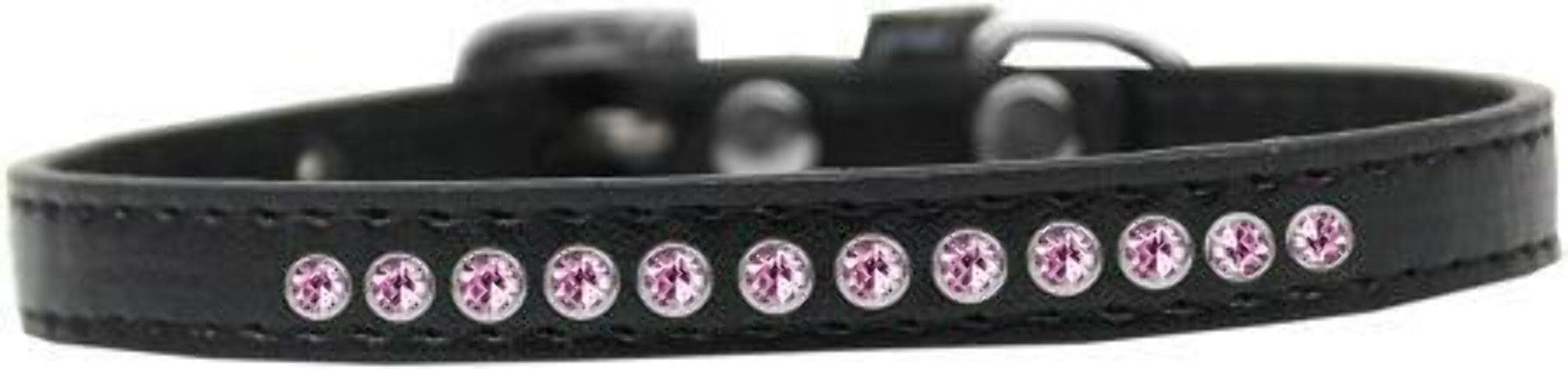 Dog, Puppy & Pet Fashion Collar, Bright Pink Crystal Rimsets Lavender 8