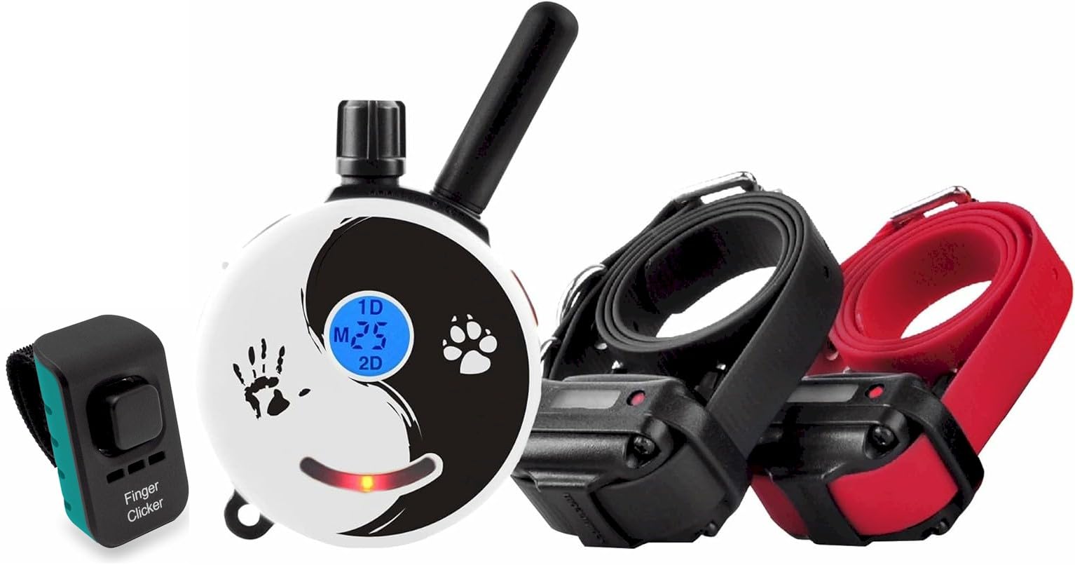 E-Collar - Educator Zen-302-1/2 Mile Waterproof Remote Dog Training Collar Includes Premium Finger Clicker Trainer, 100 Programm