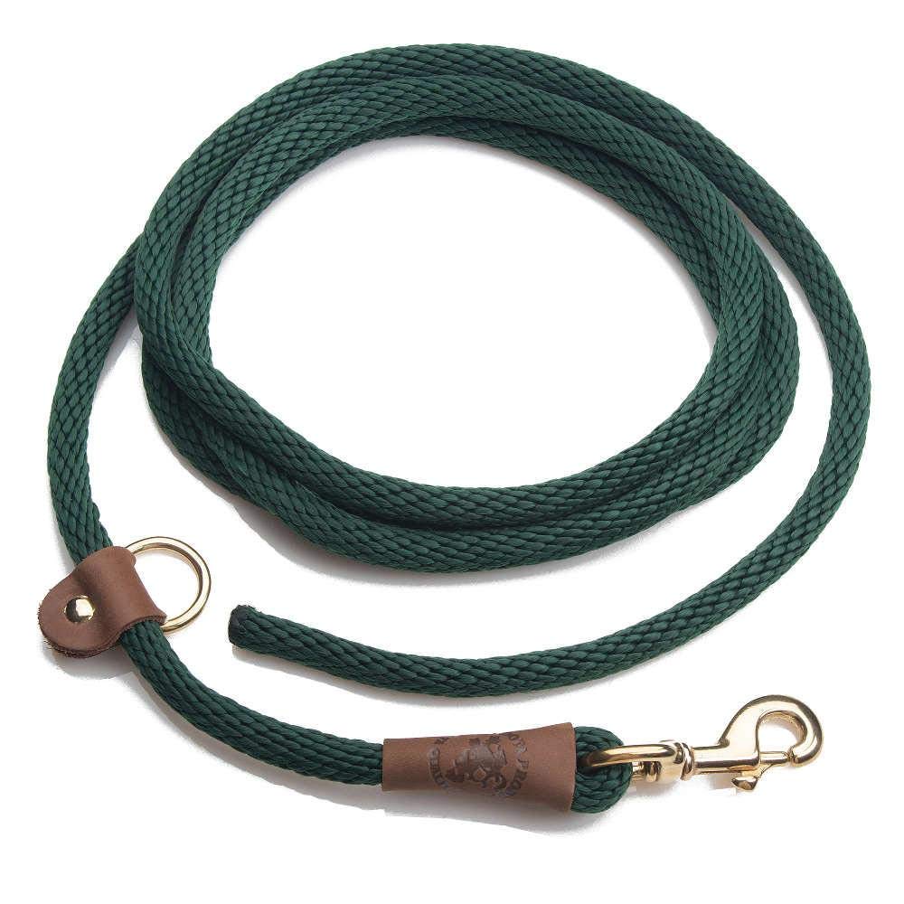 Mendota Pet Ez Trainer Leash - Dog Leash - Made In The Usa - Hunter Green, 1/2 In X 8 Ft
