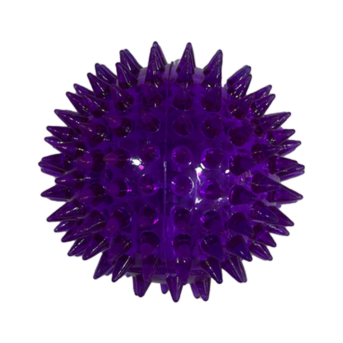 WAGGY TAILS Natural Non Toxic Rubber Spiked Squeaky Ball Dog Toy  Small to Medium Dogs & Puppy | Durable, Cute Puppy Paw, Fetch