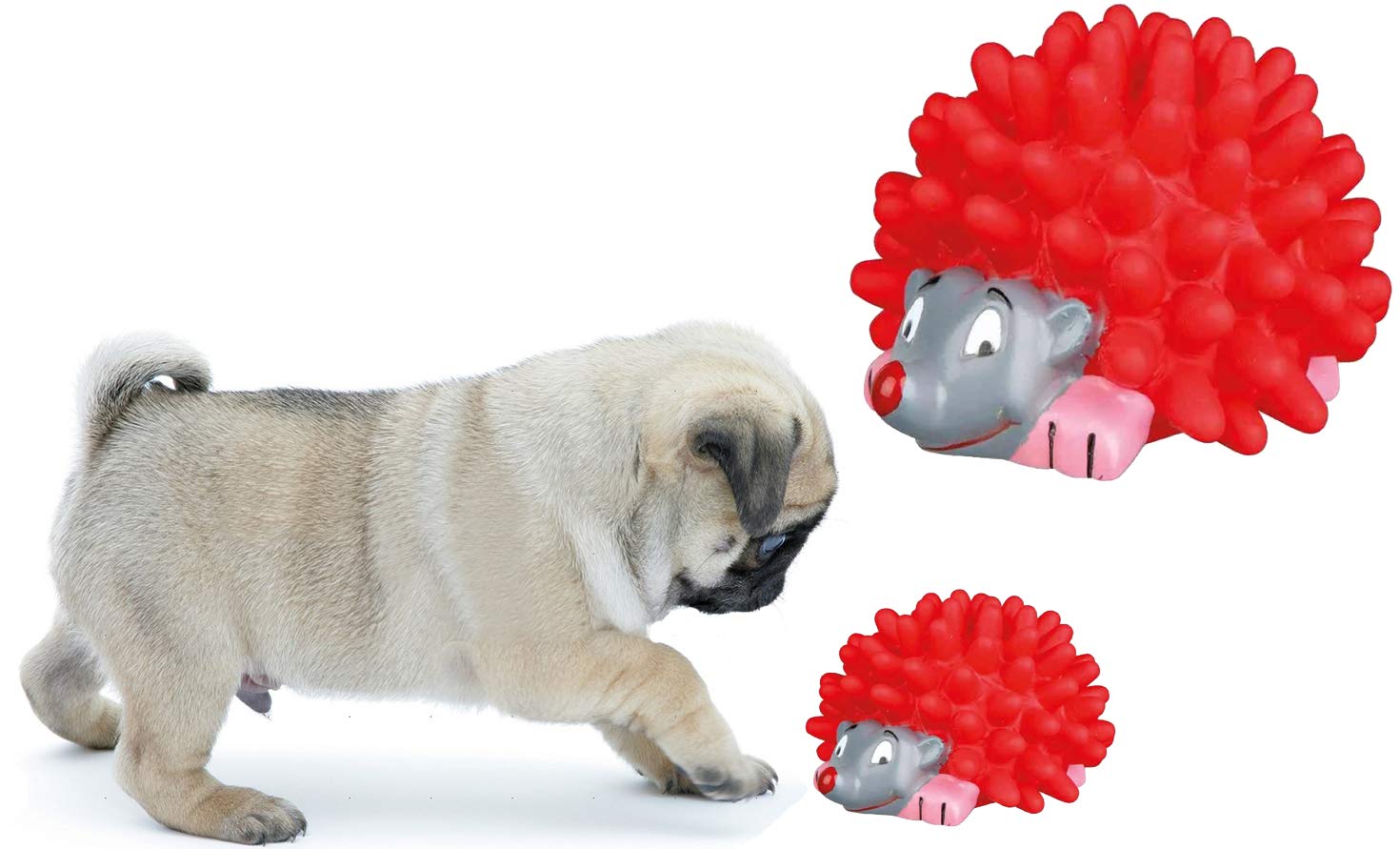 Western Era Playful Procupine Squeaky Toy For Playtime Of Cute Friend Of Natural Rubber For Dog, Puppy, Kitten, Cat (Random)