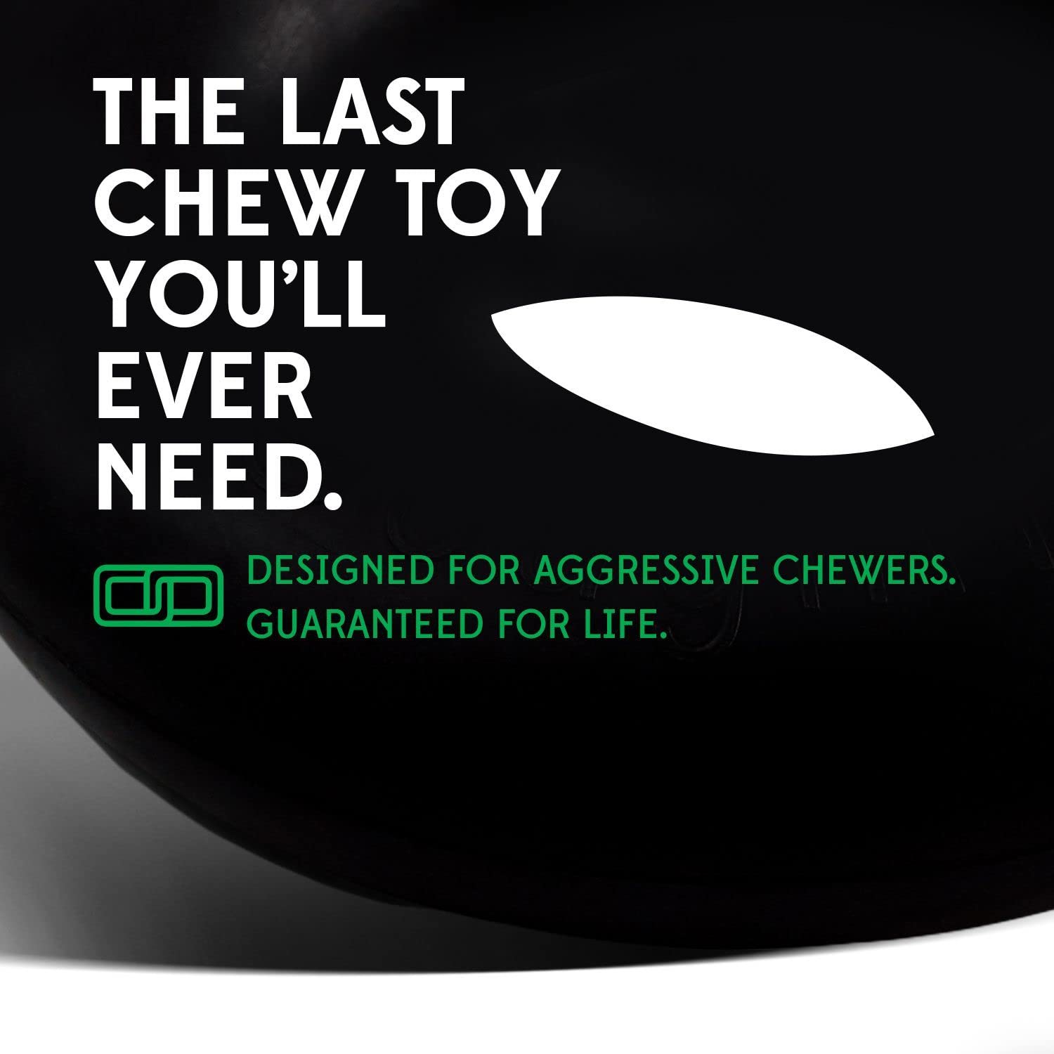Goughnuts - Rubber Dog Chew Toy Med .75, Green, Ring
