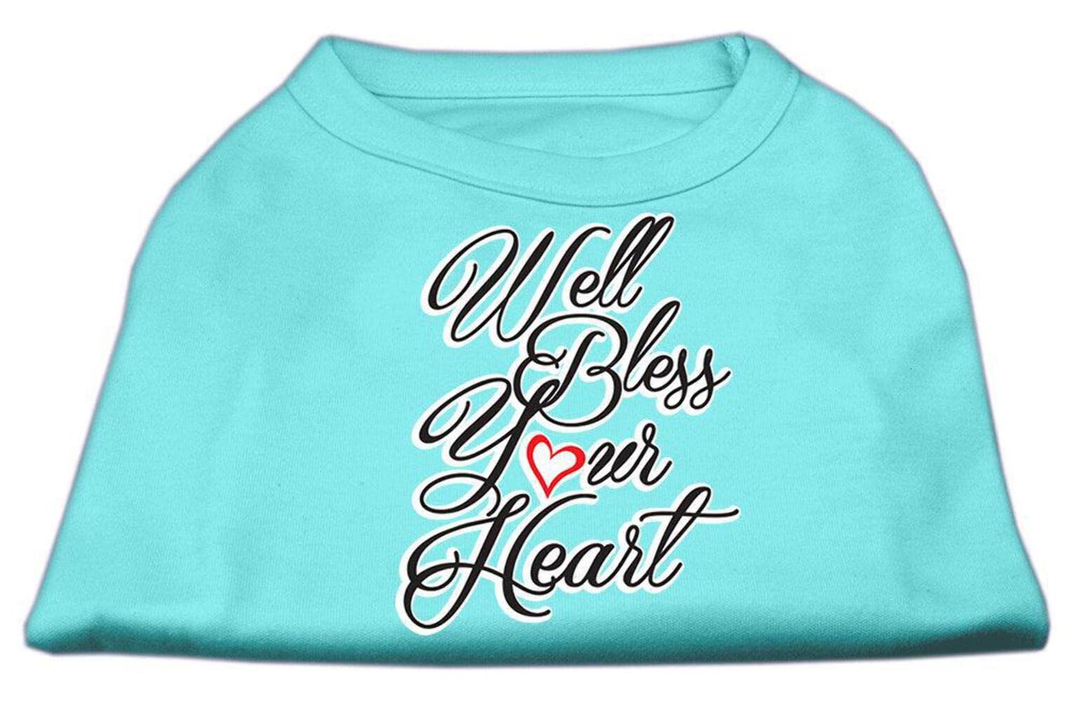 Mirage Pet Products 51-172 LGGR Well Bless Your Heart Screen Print Green Dog Shirt, Large