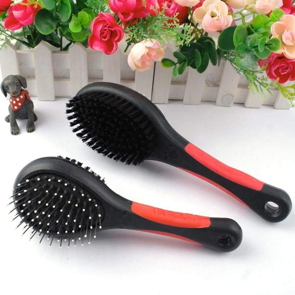 Rvpaws DoubleSided Comb Long Short Hair Dog Cat Comb Puppy Fur Shedding Grooming Brush Tool Multicolor