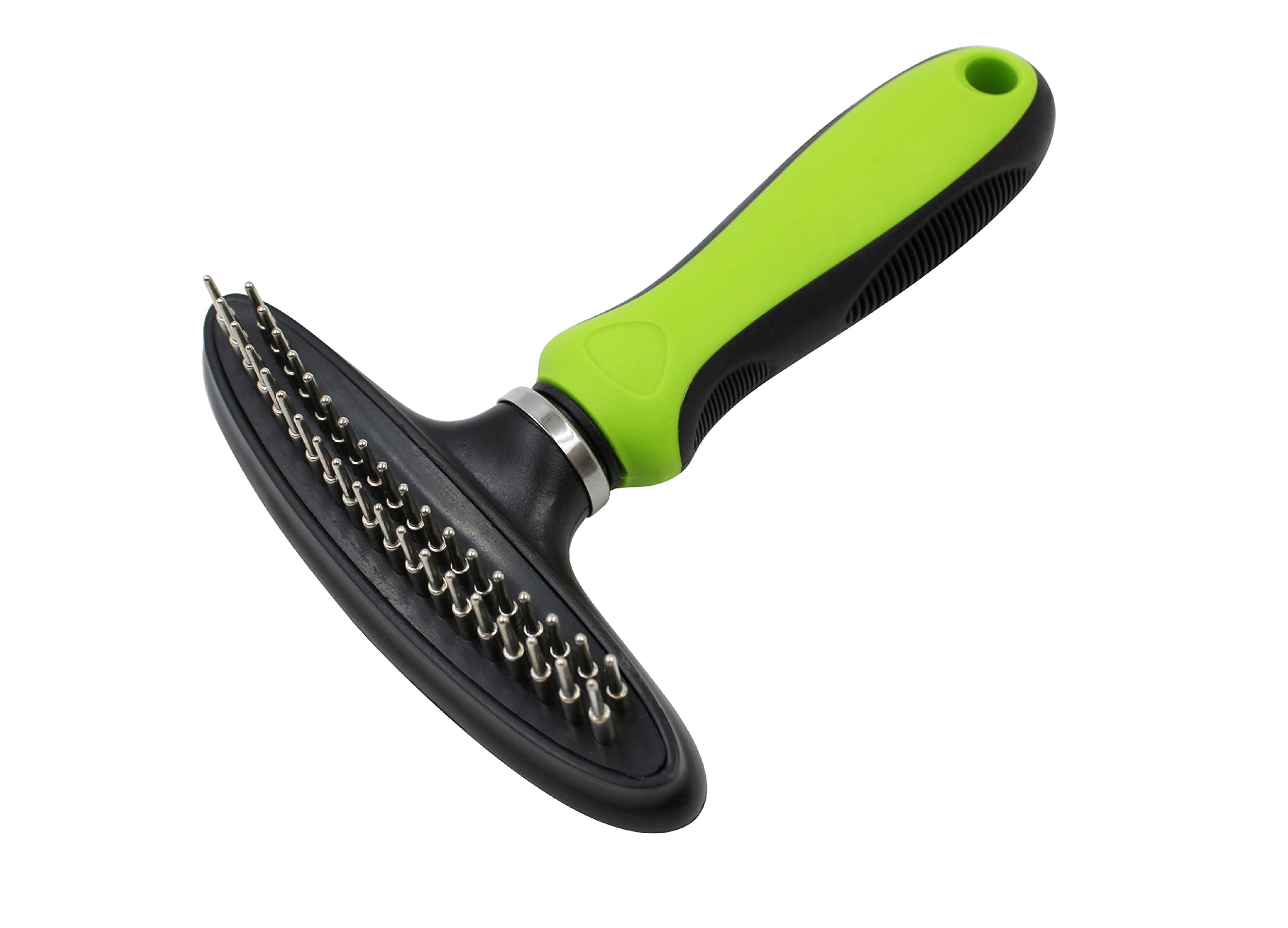 Pet Life ® Flex Series Dual-Row Grooming Rake Pet Comb
