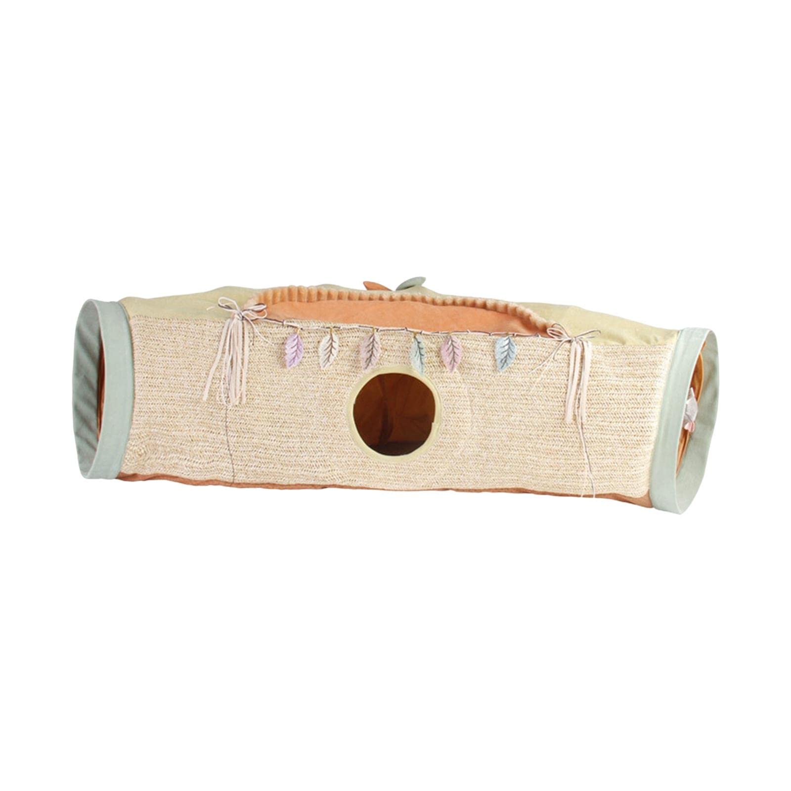 Myaddiction Folding Cat Tunnels Tube Interactive Toys For Ferrets Rabbit Small Animals Orange And Green