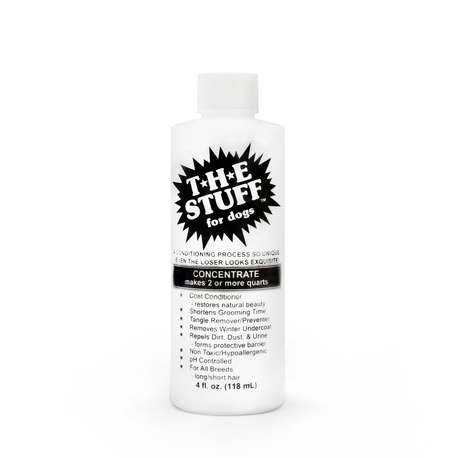 The Stuff Leave in Dog Conditioner and Detangler Spray | 4oz Concentrate 15:1 | Perfect Solution for Managing Matted Dog Hair Do