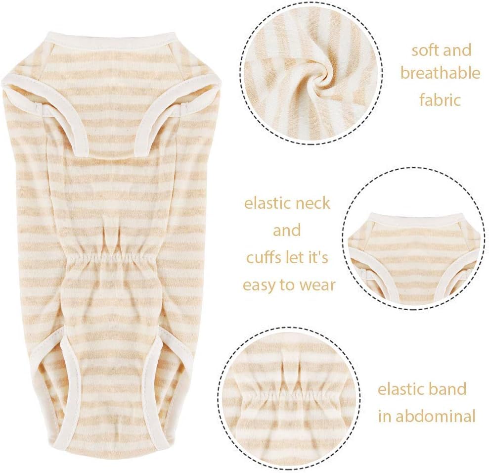 Due Felice Dog Diapers Period Suit For Female Dog Sanitary Panties In Heat To Keep Diaper On For Small Medium Dogs (S(Back Girth