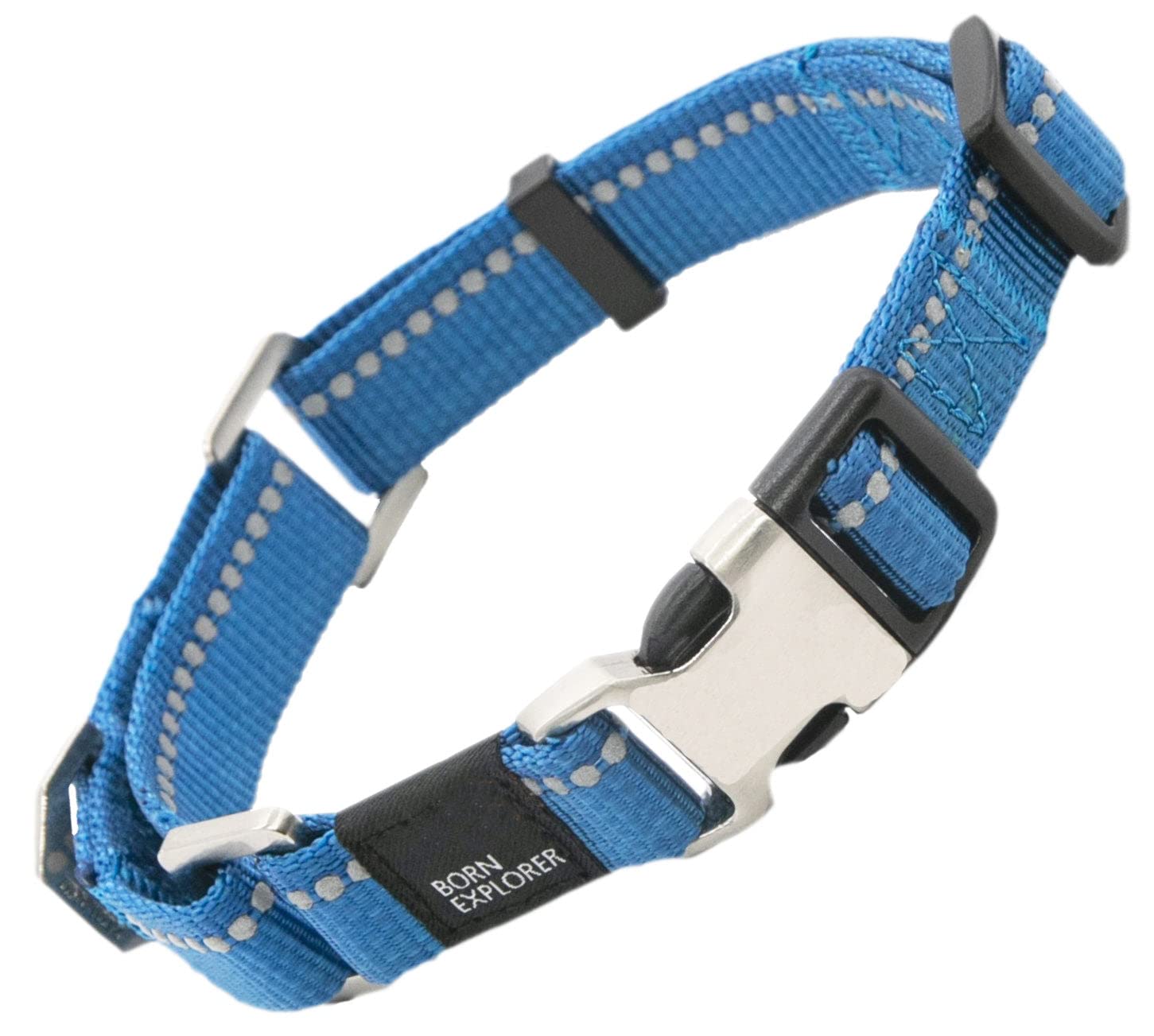 Pet Life Advent Outdoor Series Reflective Training Dog Leash And Collar, Sm, Blue