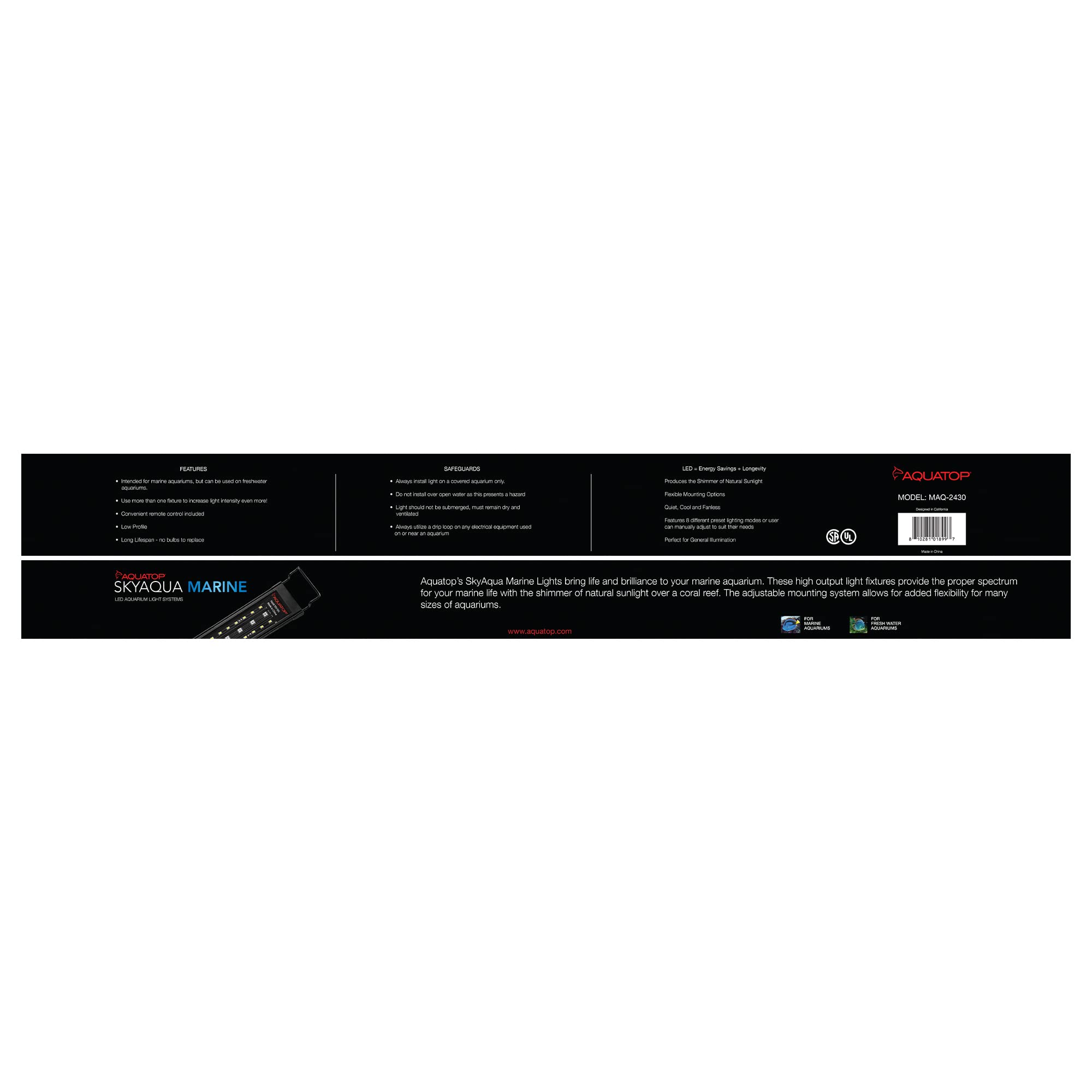 Aquatop 39001899: Fixture Skyaqua Sw Led 21W