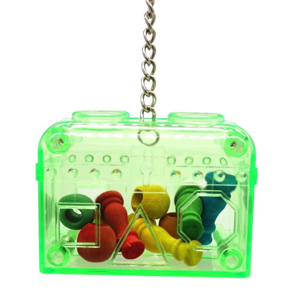 Sweet Feet and Beak Large or Small Treasure Chest - Perfect Bird Cage Toy Colorful, Safe, Easy to Install - Washable, Refillable