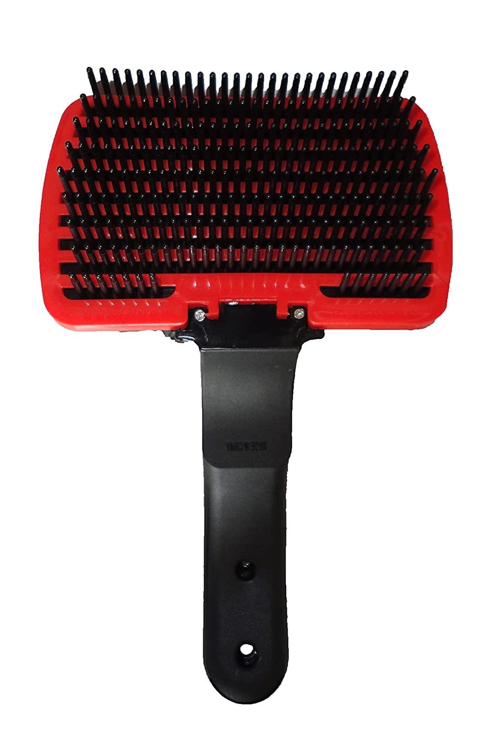 Psk Pet Mart Self Cleaning Plastic Slicker Dog Grooming Brush With Press Key (Large, Black)