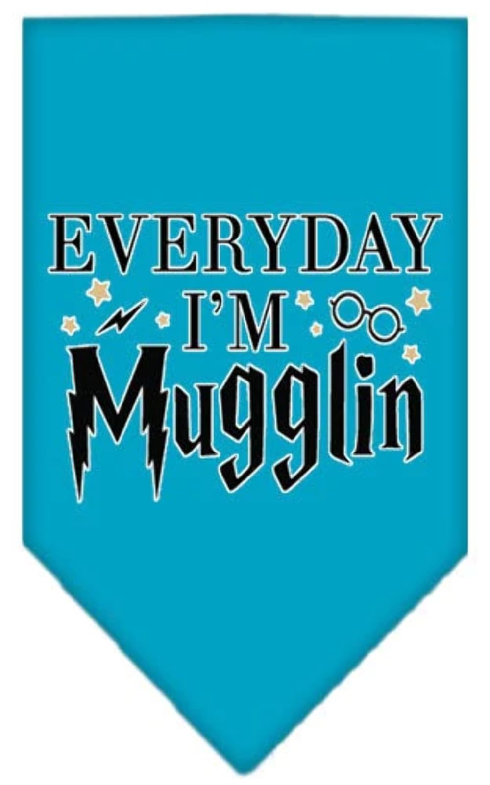 Mirage Pet Product Everyday I'm Mugglin Screen Print Bandana Lime Green Small