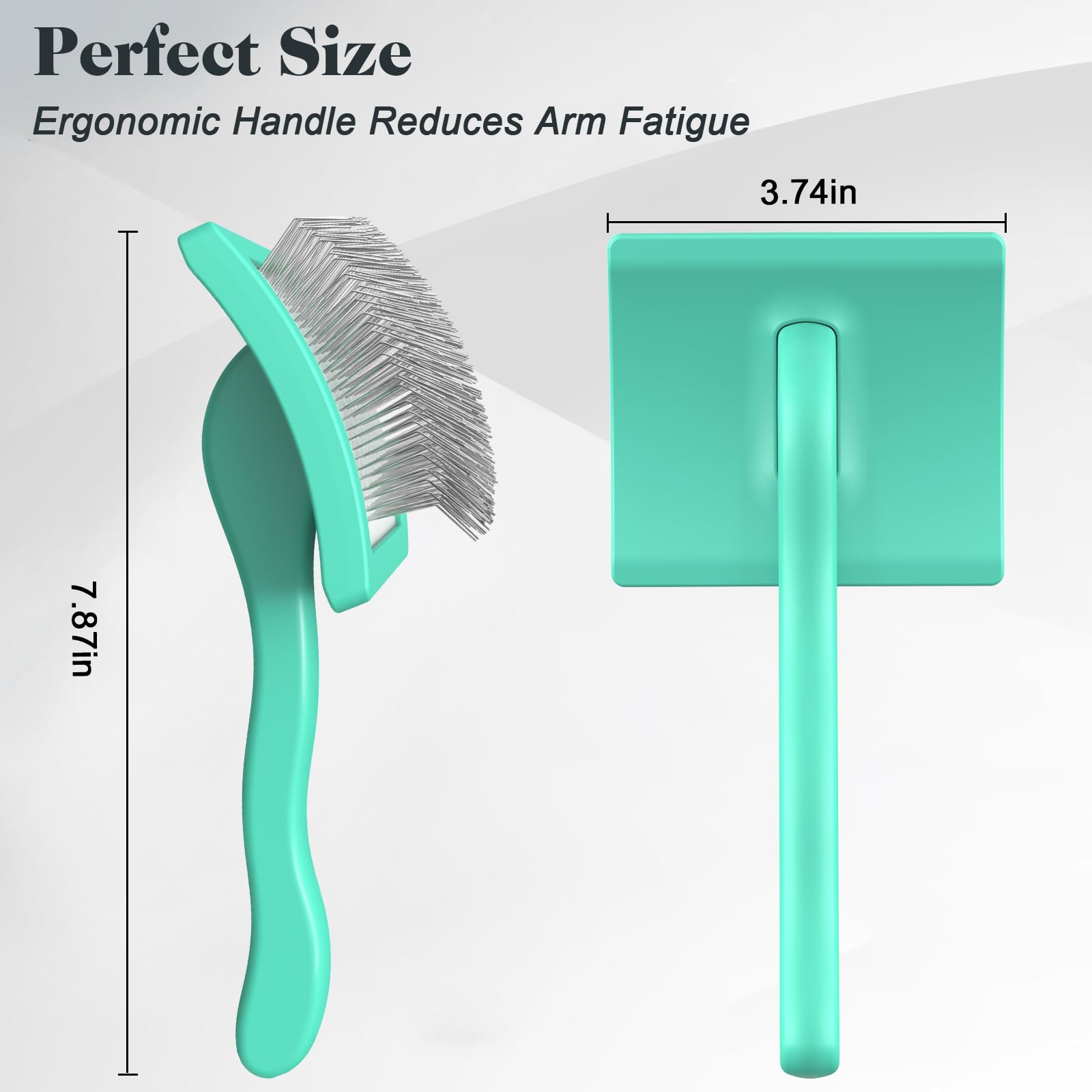 Saccison 2PCS Slicker Brush for Dogs & Pet Comb,Professional Dog Grooming Brush (Goldendoodles,Poodles,Labradoodles) with Extra