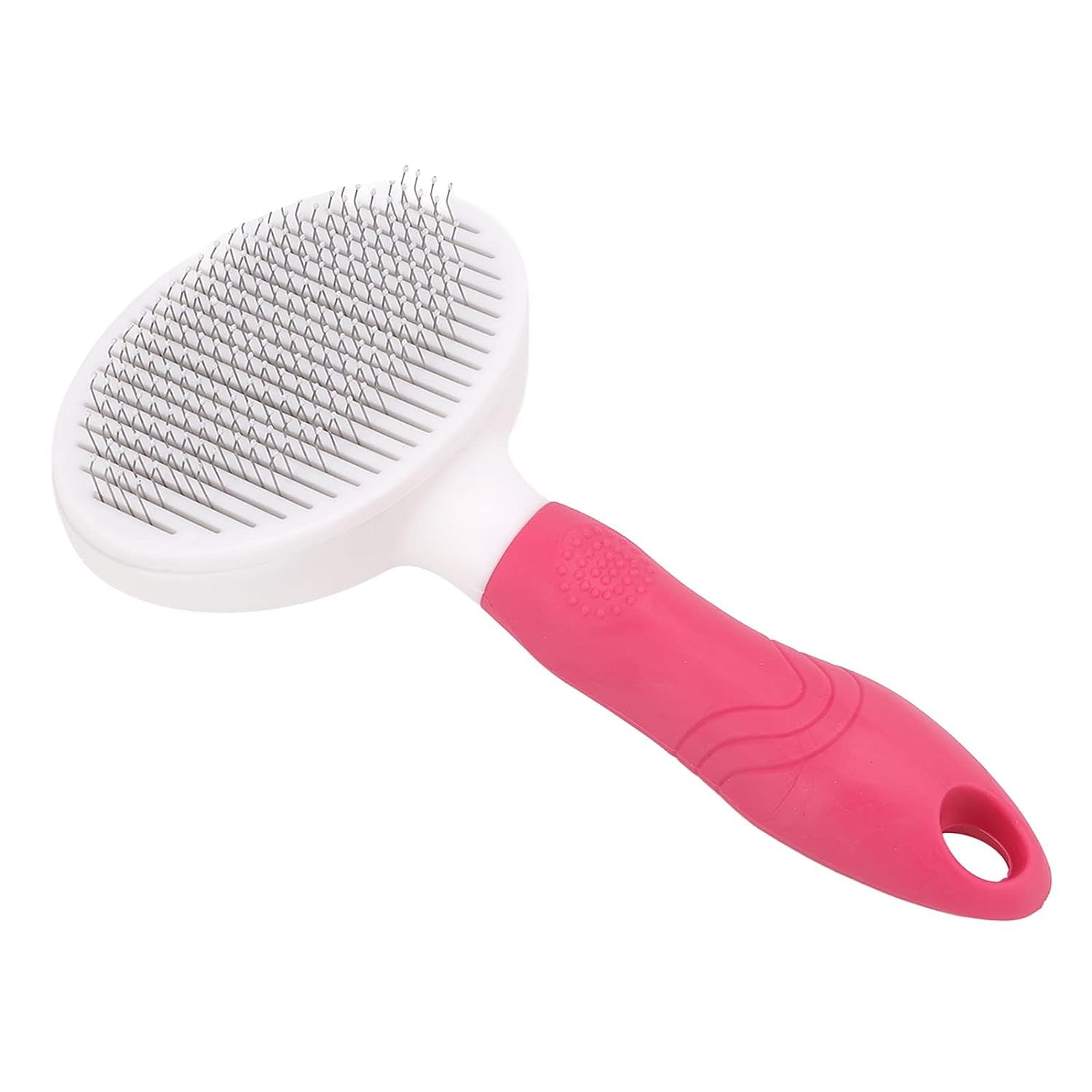 Dog Trust Dog Grooming Brush, Gentle Massage Efficient Pet Hair Brush Painless for Cat for Puppy Pink