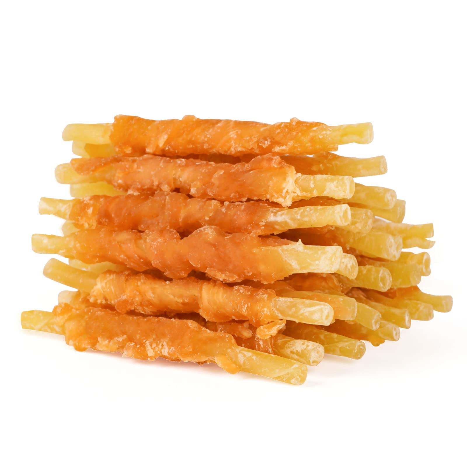 MON2SUN Rawhide Free Dog Treats Chicken Wrapped Cod Sticks for Small Dogs Healthy Training Treats Soft Snacks (8.82 Ounce -Pack 