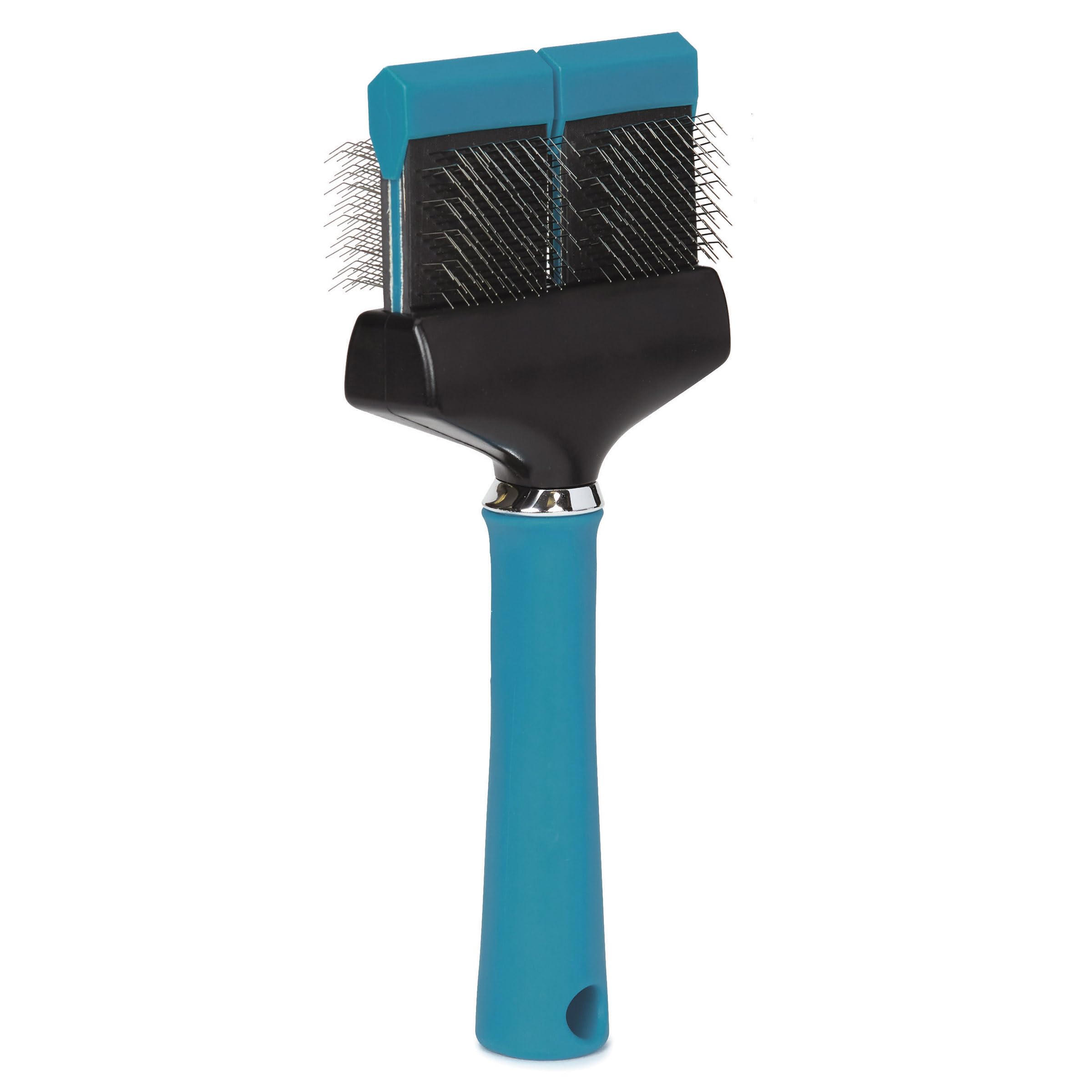 Master Grooming Tools DoubleSided Hard Flexible Slicker Brushes  Versatile Brushes for Grooming Dogs  Green, 8L x 4W, Large