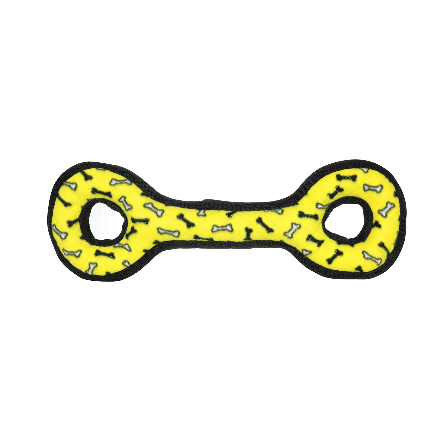 Tuffy- World'S Tuffest Soft Dog Toy- Ultimate Tug-O-War -Yellow Bone- Squeakers - Multiple Layers. Made Durable, Strong & Tough.
