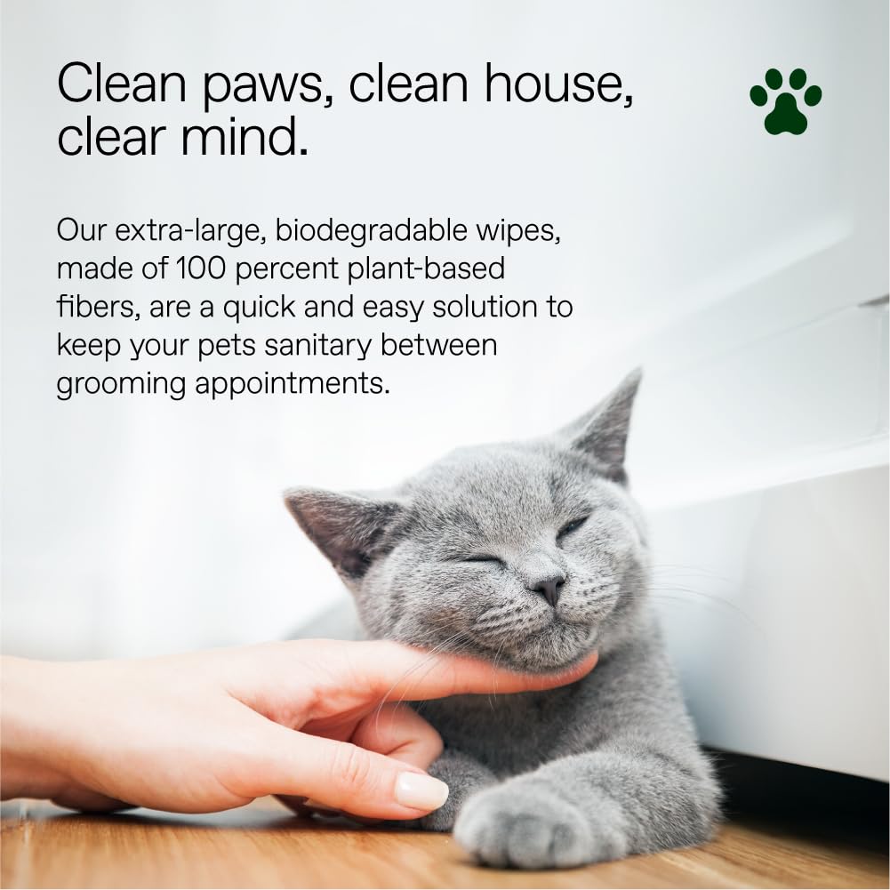 Aloh Hypoallergenic | All-Natural | Multi-Purpose Pet Wipes, Unscented 50Ct Wipes