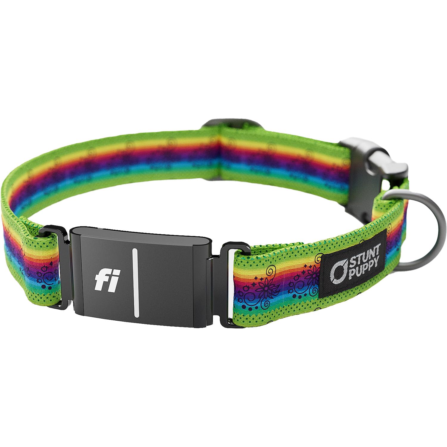 Stunt Puppy Dog Collar, Fi Series 3 Ready, Ribbon Skirt, Small - Compatible With Fi Gps Device (Not Included)